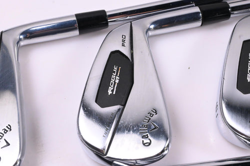 Callaway Rogue ST Pro Irons / 4-PW+GW / Stiff Flex Elevate MPH 95 Shafts