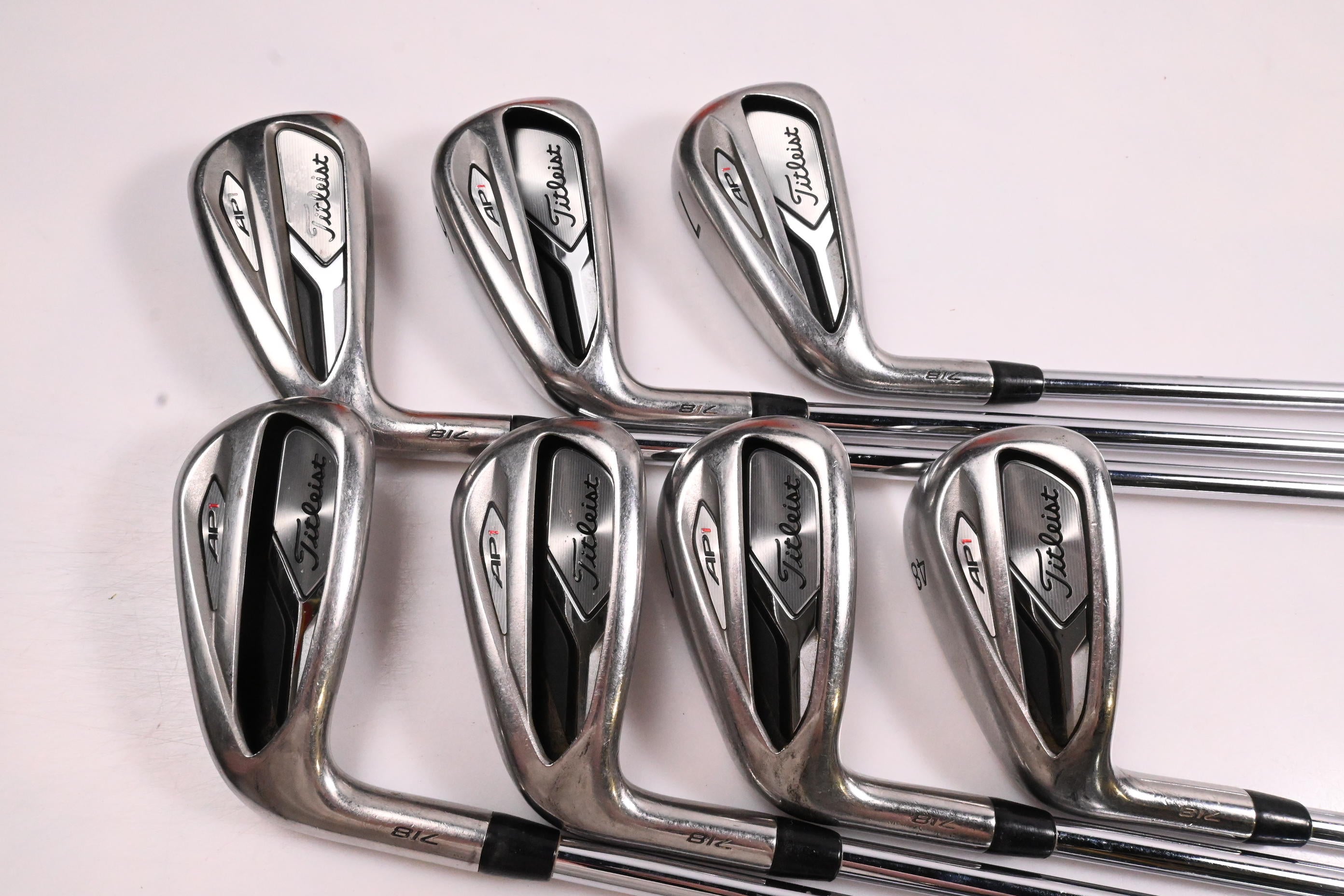 Left Hand Titleist 718 AP1 Irons / 5-PW+48° / Regular Flex AMT Red R300