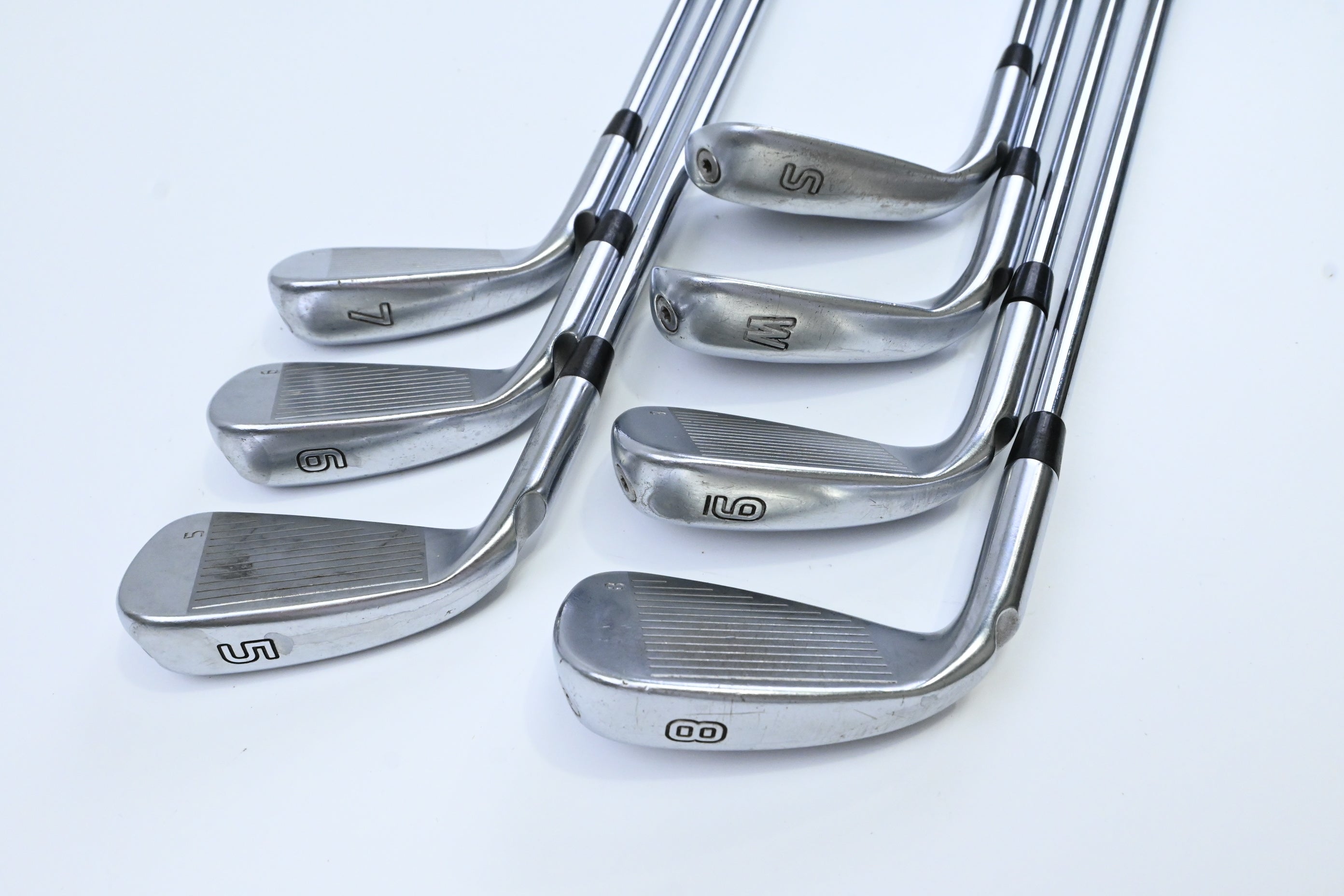 Ping G410 Irons / 5-PW+SW / Green Dot / Regular Flex Ping AWT 2.0 Shafts