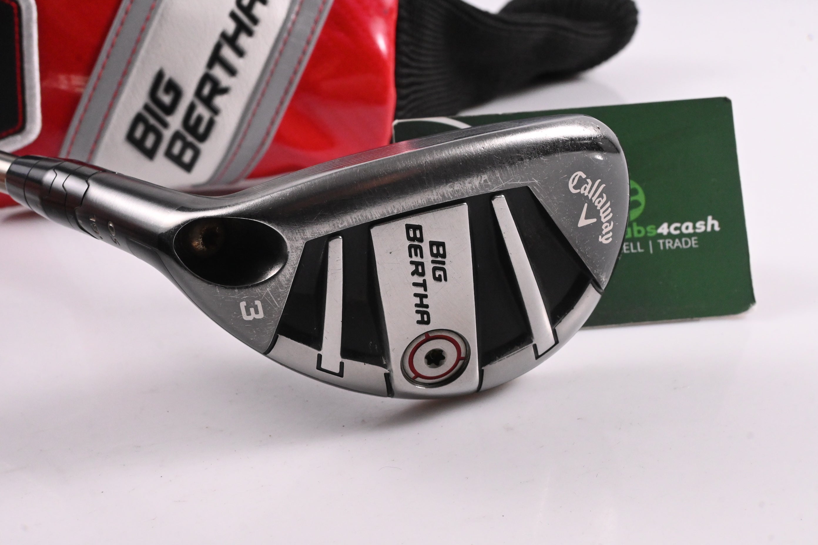 Left Hand Callaway Big Bertha OS 2017 #3 Hybrid / 19 Degree / Stiff Flex Recoil