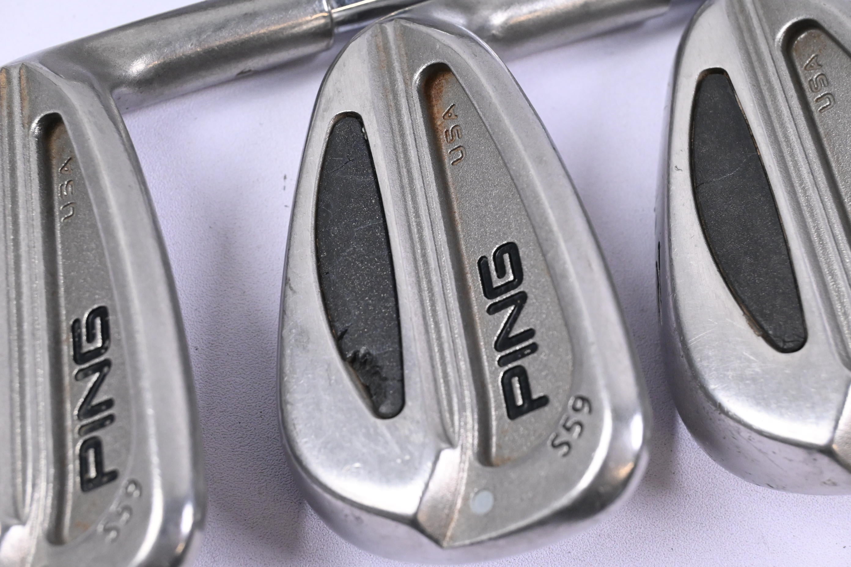 Ping S59 Irons / 6-PW / Silver Dot / Stiff Flex Steel Shafts