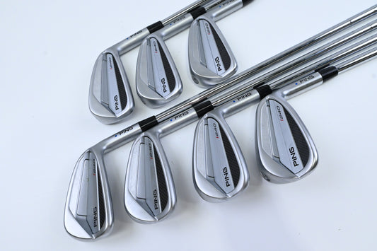 Ping I240 Irons / 4-PW / Blue Dot / Stiff Flex Ping AWT 2.0 Shafts