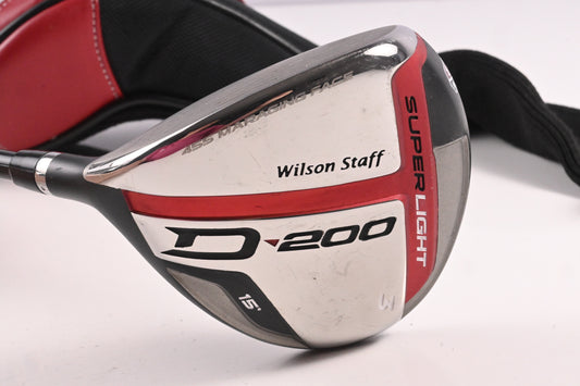 Left Hand Wilson Staff D200 #3 Wood / 15 Degree / Regular Flex Project X Black
