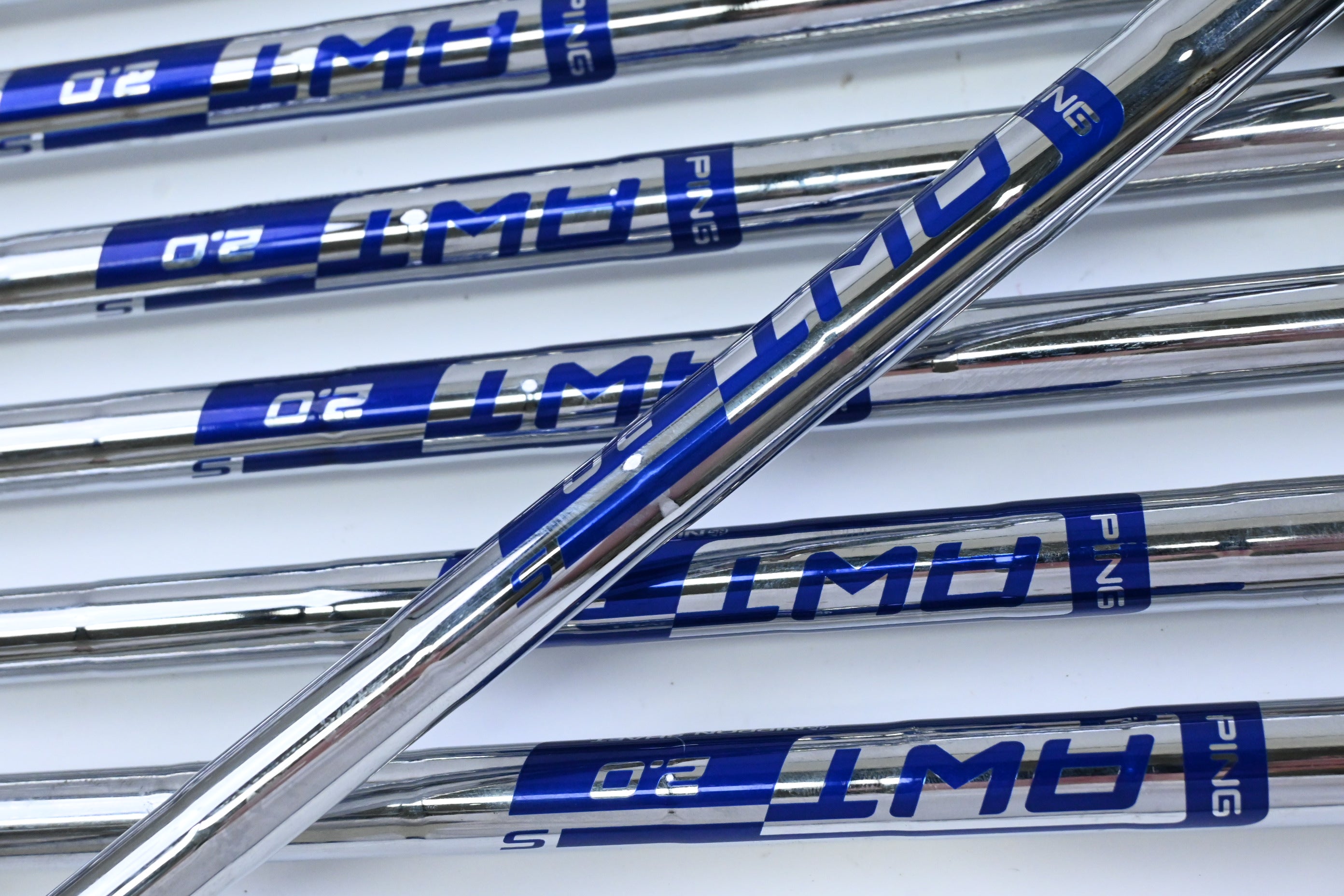 Ping I240 Irons / 4-PW / Blue Dot / Stiff Flex Ping AWT 2.0 Shafts