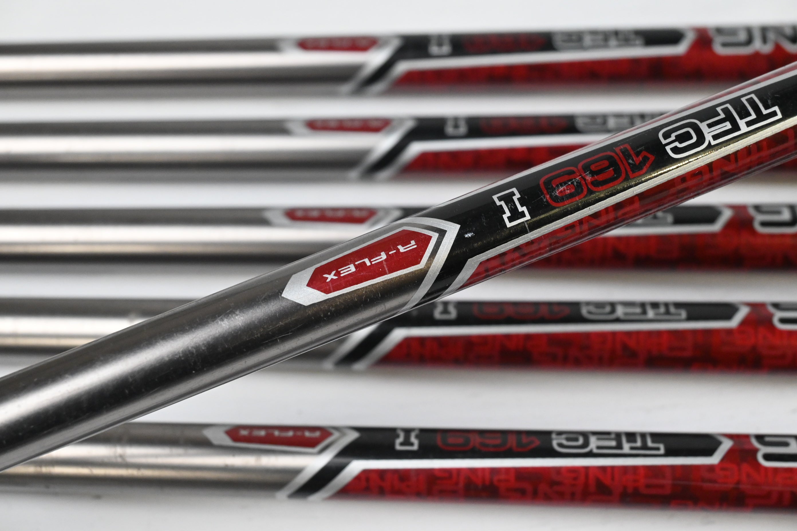 Left Hand Ping G20 Irons / 5-PW+SW / Red Dot / Regular Flex Ping TFC 169I Shafts