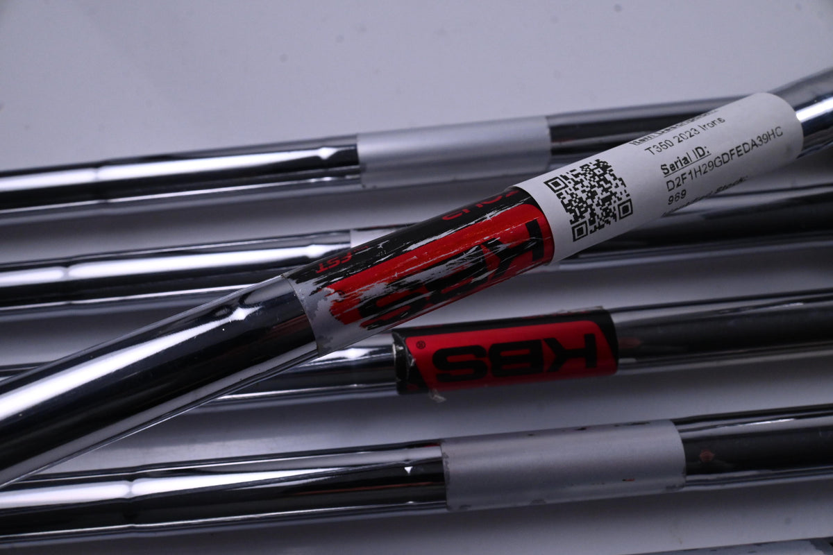 Titleist T350 2023 Irons / 5-PW / Stiff Flex KBS Tour Shafts