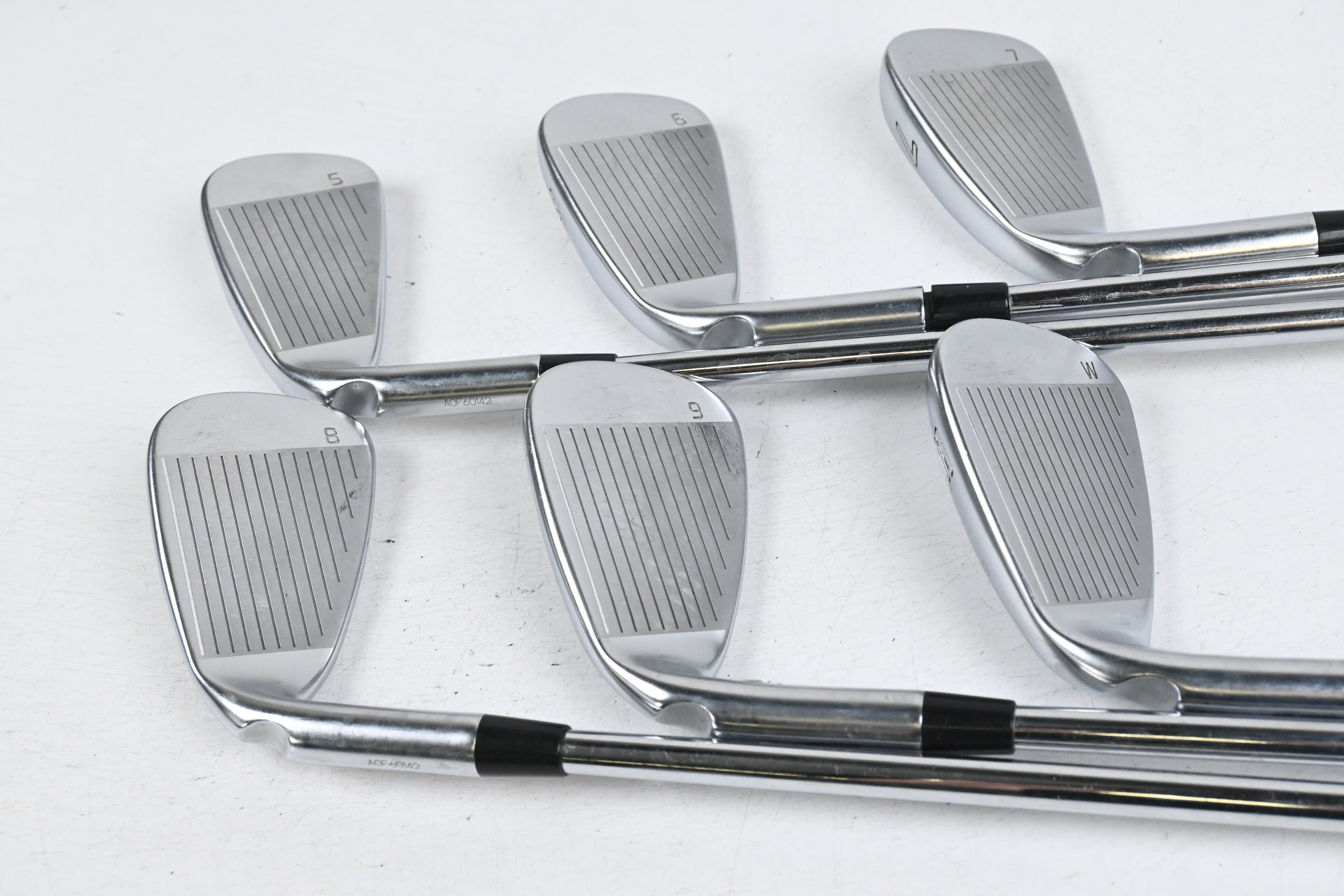 Ping G410 Irons / 5-PW / Green Dot / Regular Flex Ping AWT 2.0 Shafts