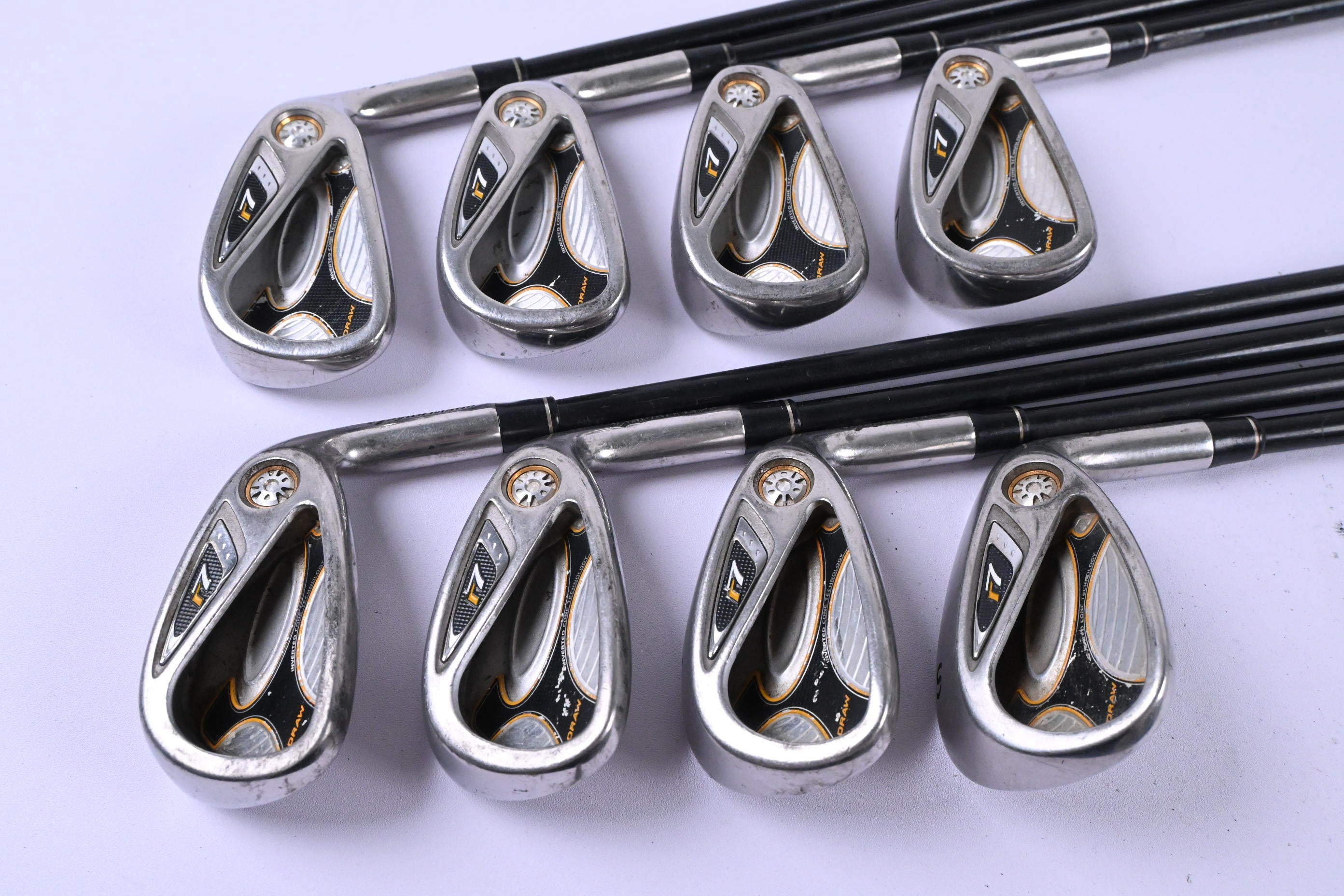 Taylormade R7 Draw Irons / 4-PW+SW / Regular Flex REAX 55 Shafts
