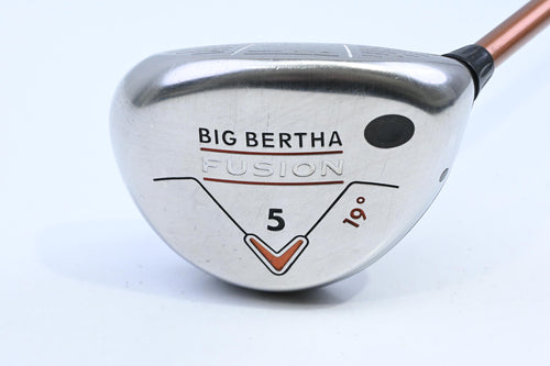 Ladies Callaway Big Bertha Fusion #5 Wood / 19 Degree / Ladies Flex Aldila NVS 55