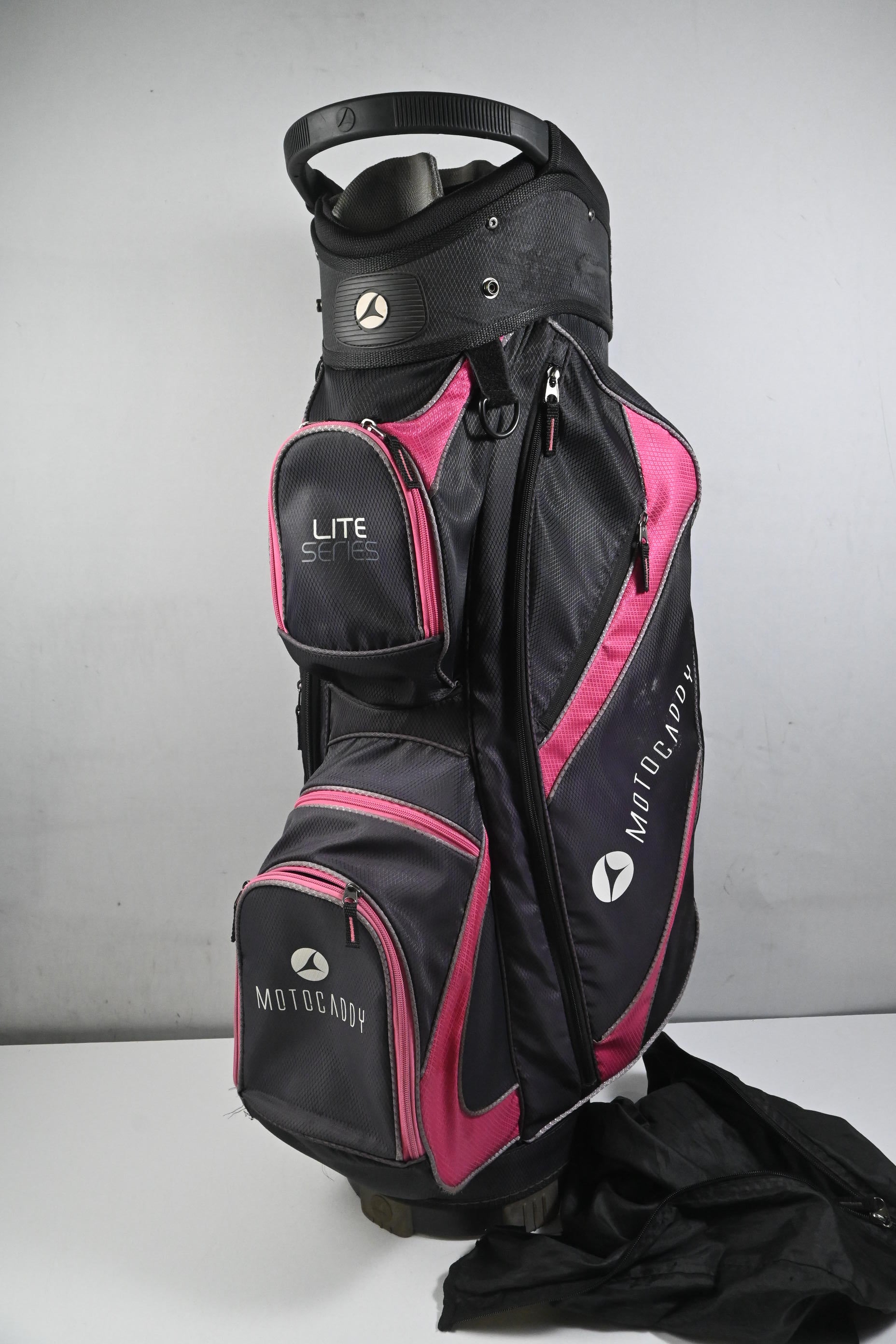 Motocaddy Lite Series Cart Bag / 14-Way Divider / Black & Pink