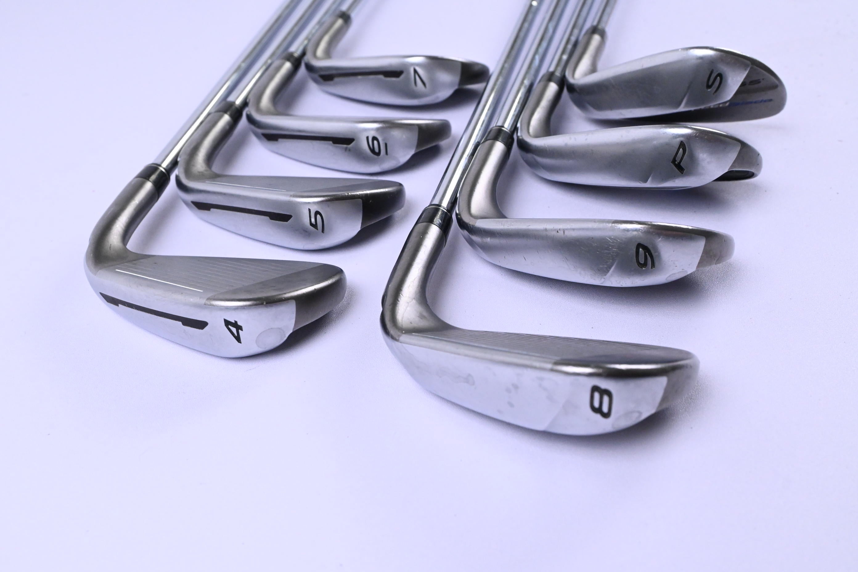 Left Hand Taylormade Speedblade Irons / 4-PW+SW / Regular Flex SpeedBlade Shafts