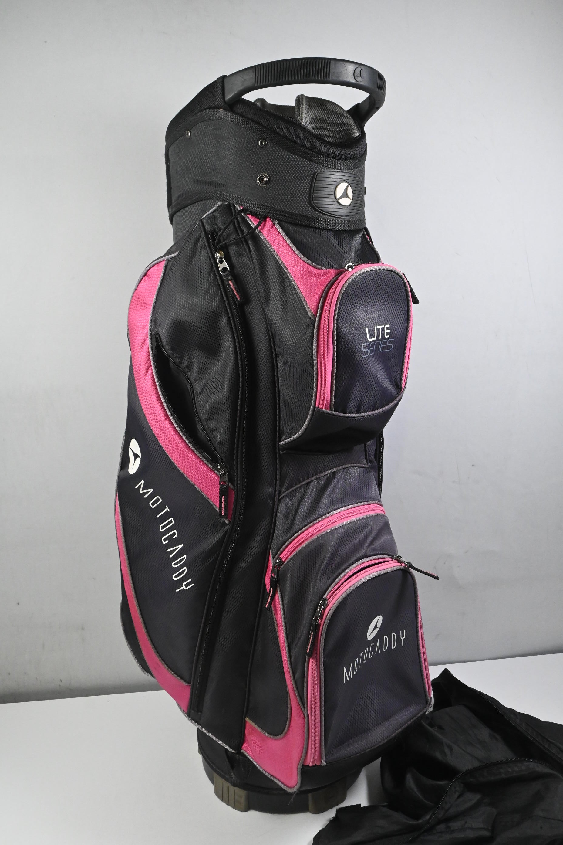 Motocaddy Lite Series Cart Bag / 14-Way Divider / Black & Pink