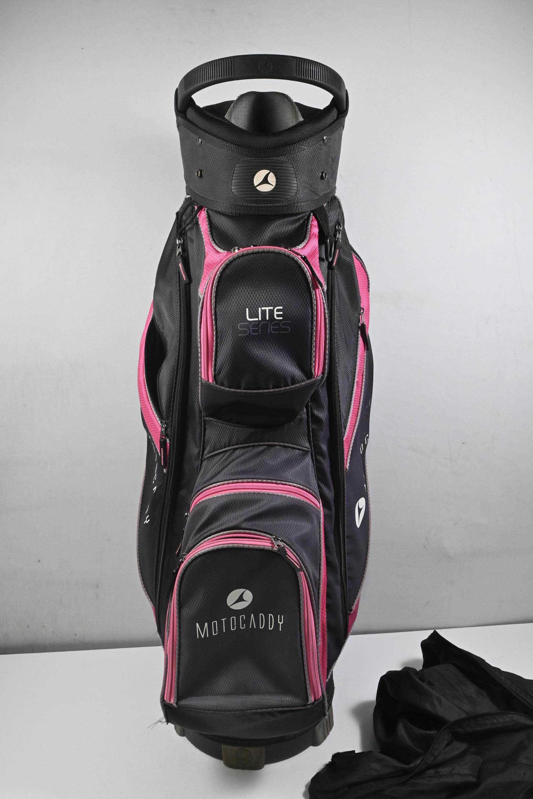 Motocaddy Lite Series Cart Bag / 14-Way Divider / Black & Pink