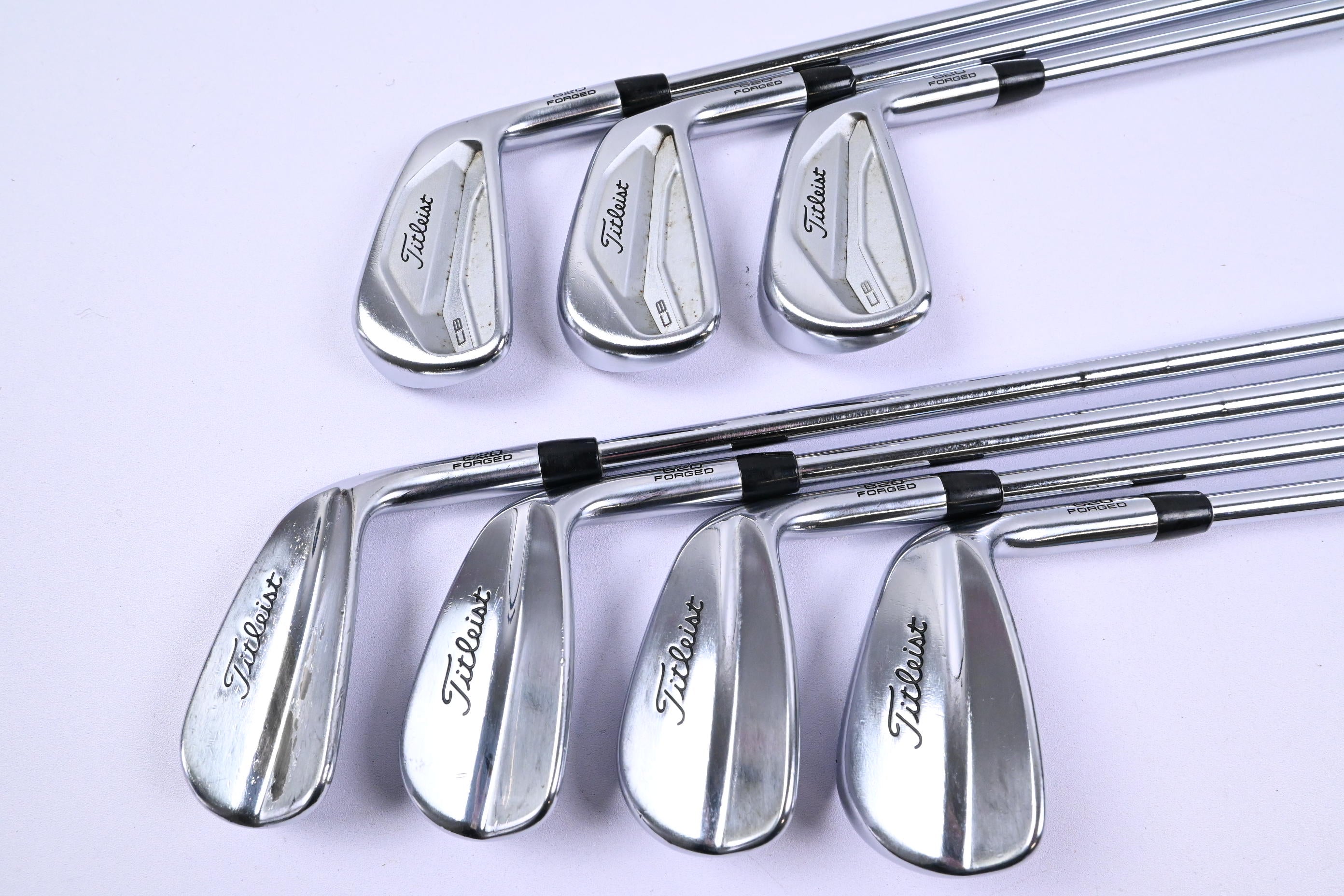 Titleist MB 620/CB 620 Combo Irons / 4-PW / Stiff Flex KBS Tour Shafts