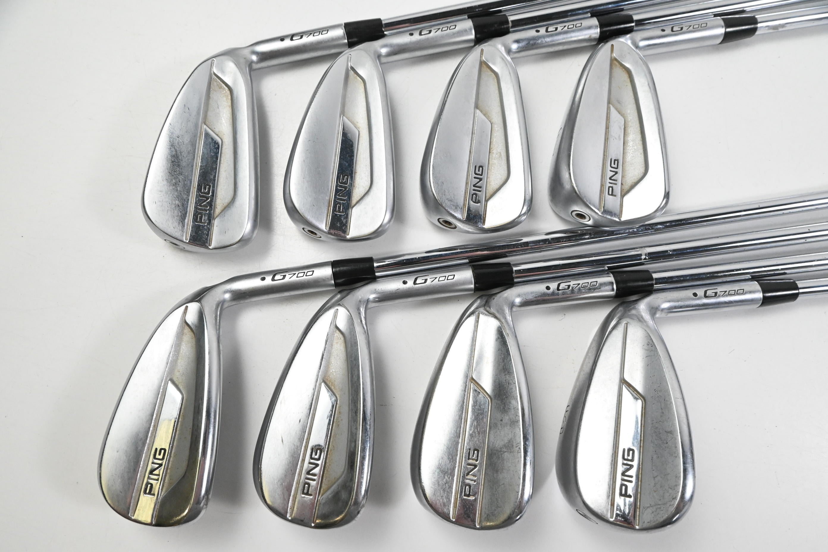 Ping G700 Irons / 4-PW+SW / Black Dot / Regular Flex True Temper XP 95 R300