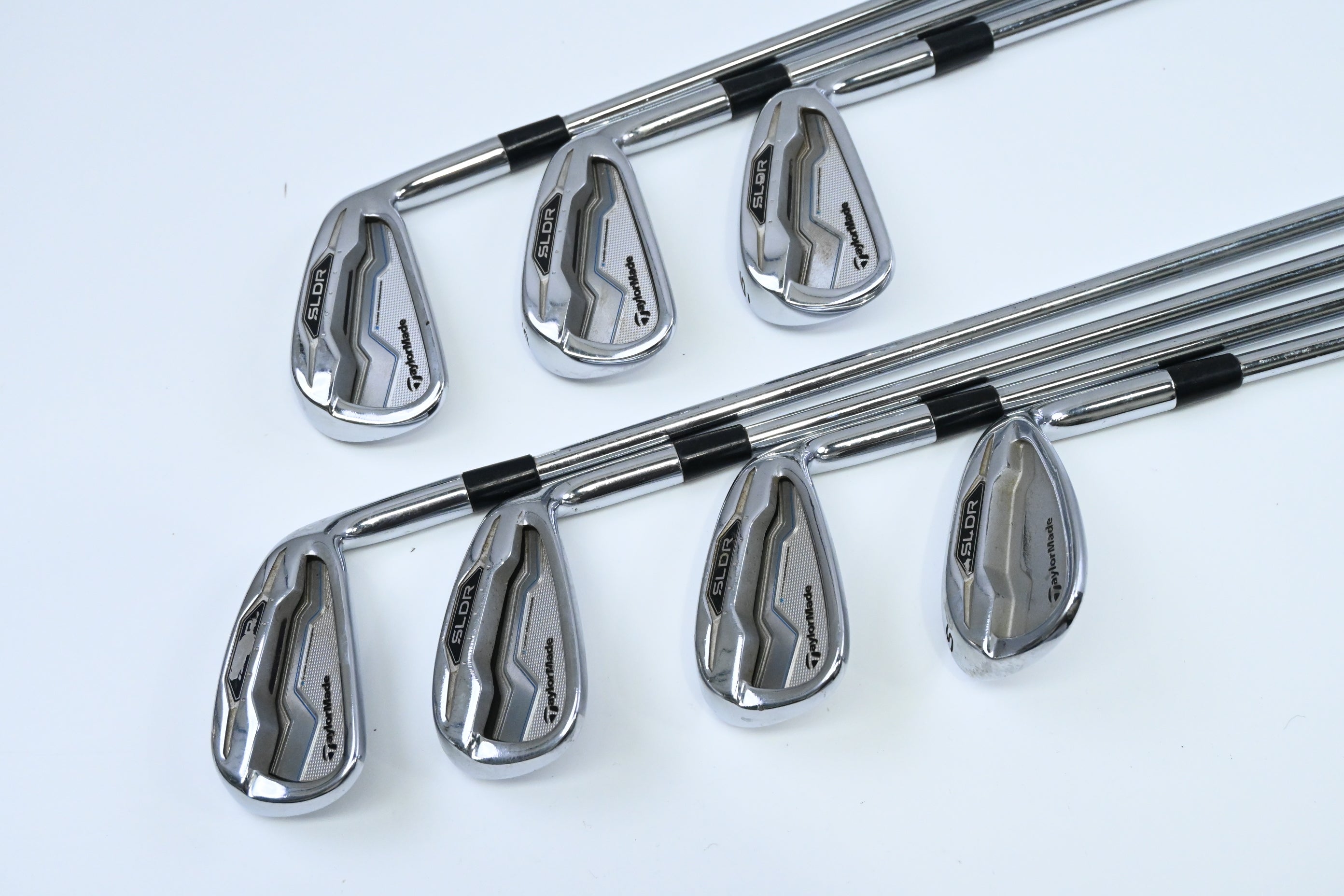 Taylormade SLDR Irons / 4-9+SW / Regular Flex KBS Tour C-Taper 90 Shafts