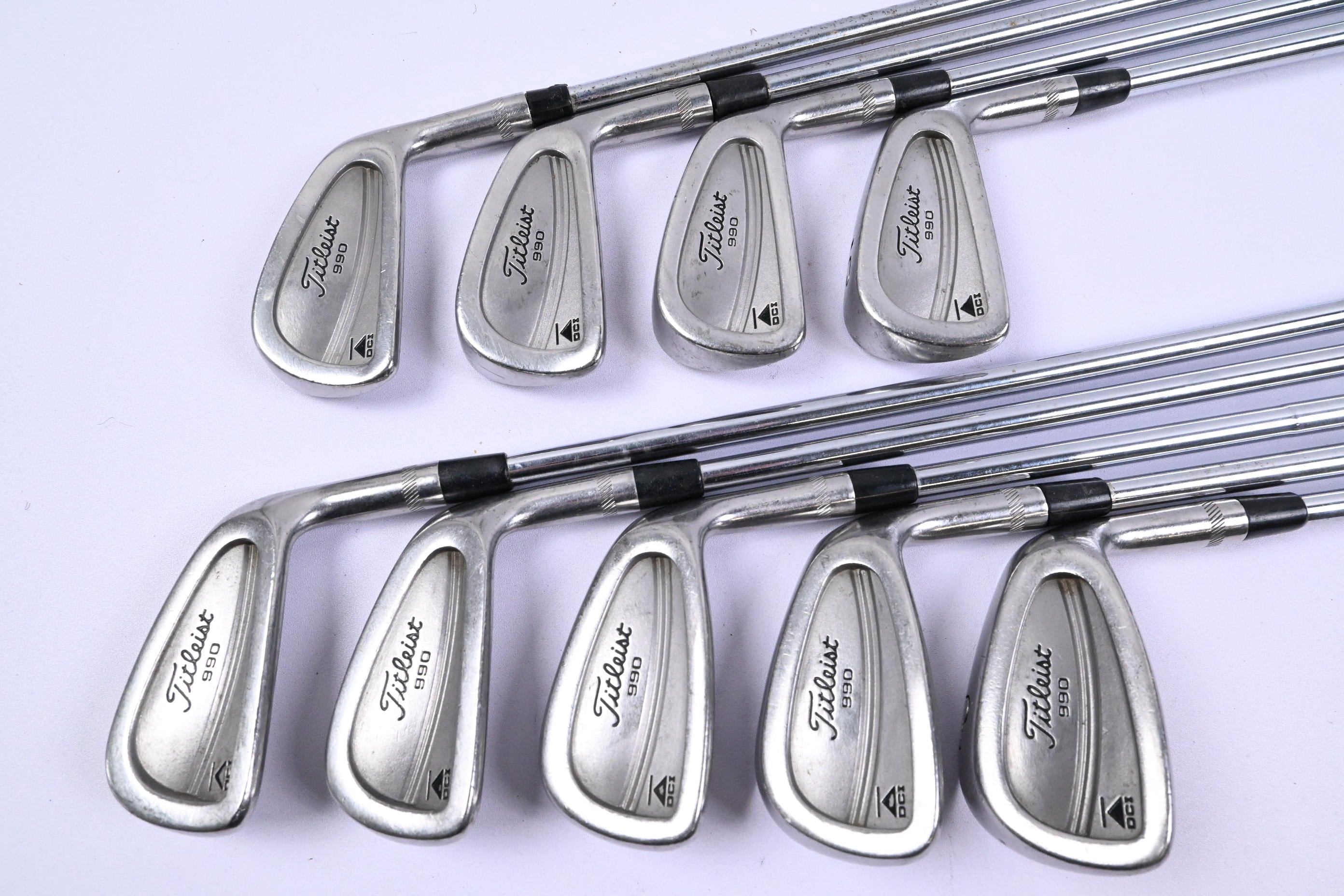 Titleist DCI 990 Irons / 2-PW / Stiff Flex Steel Shafts