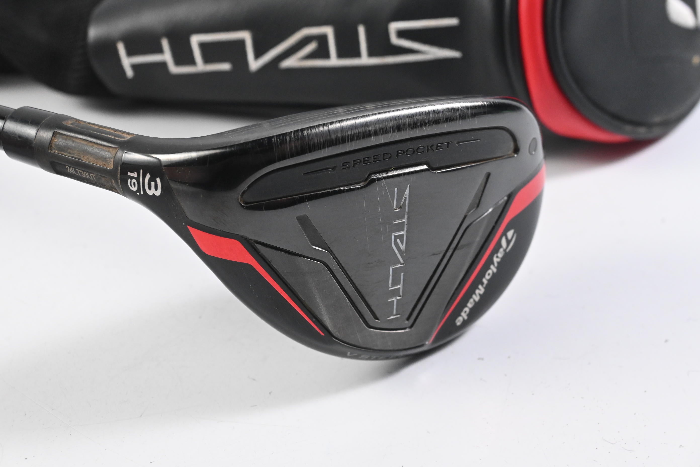 Left Hand Taylormade Stealth #3 Hybrid / 18 Degree / Regular Flex Ventus Red 6