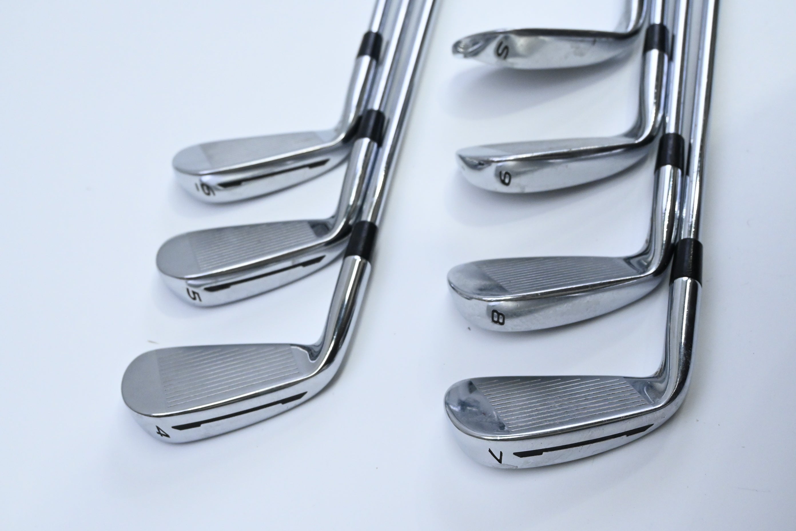 Taylormade SLDR Irons / 4-9+SW / Regular Flex KBS Tour C-Taper 90 Shafts