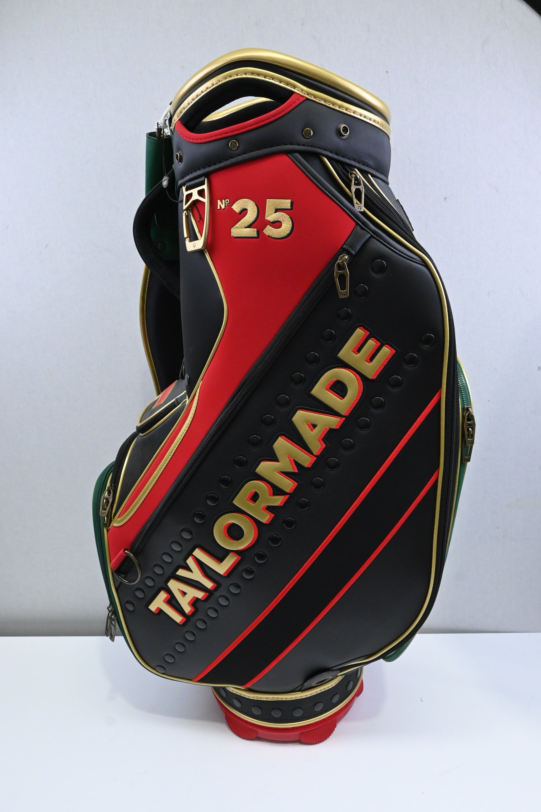 Taylormade 2025 Open Steam Line Tour Bag / 6-Way / Black, Red, Gold