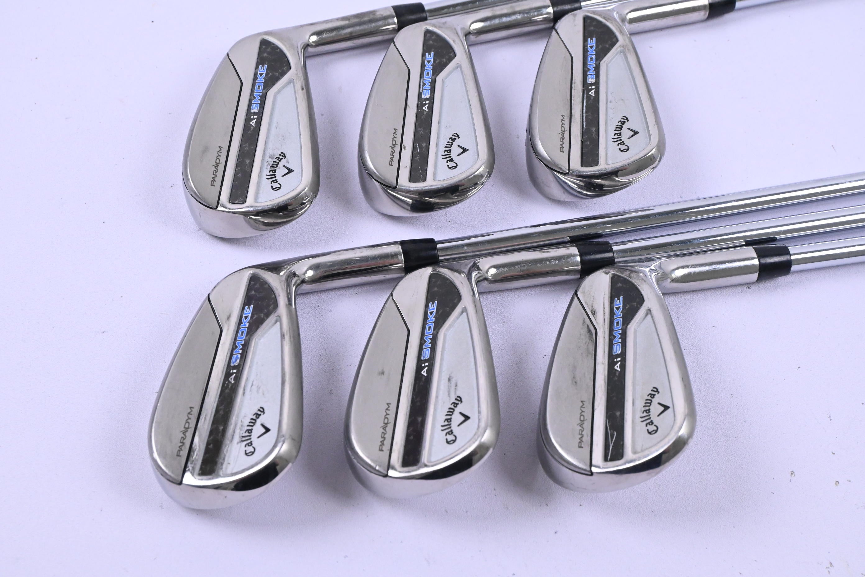 Callaway Paradym Ai Smoke Irons / 5-PW / Regular Flex Elevate MPH 95 Shafts