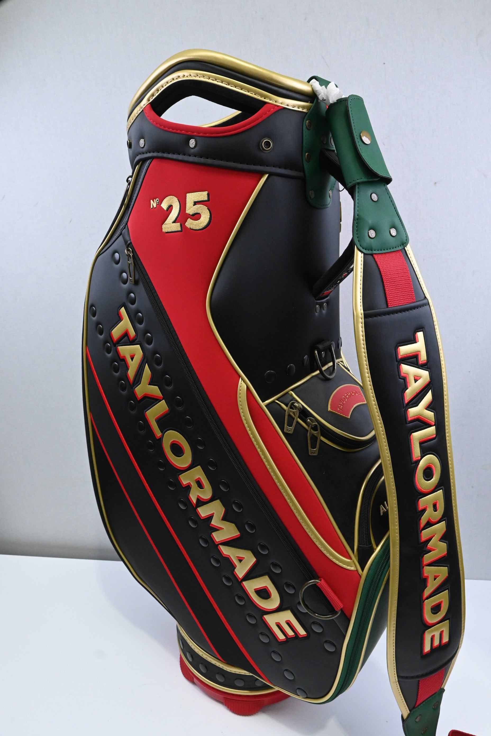 Taylormade 2025 Open Steam Line Tour Bag / 6-Way / Black, Red, Gold