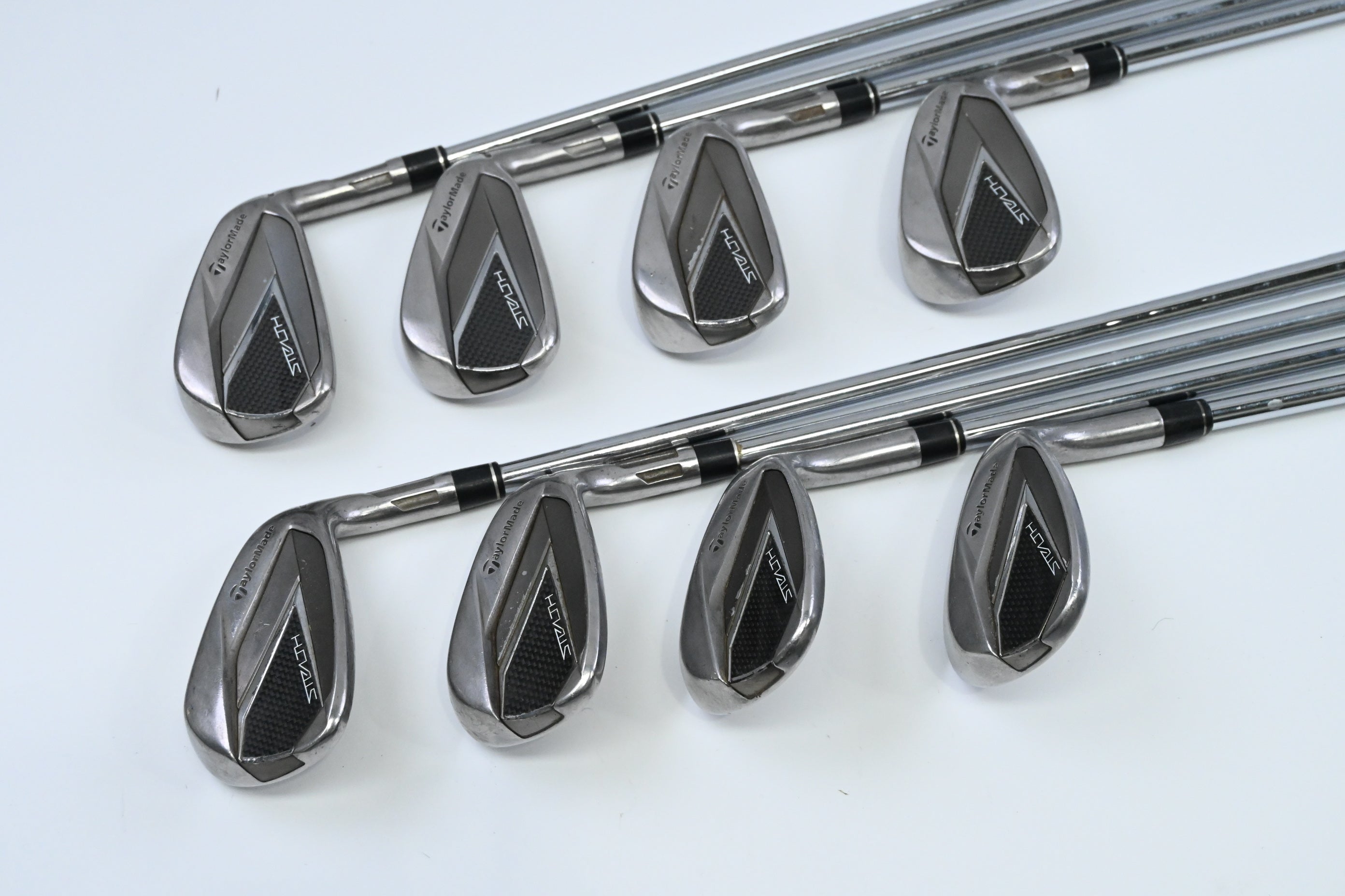 Taylormade Stealth Irons / 5-PW+SW+LW / Stiff Flex KBS Max MT 85 Shafts