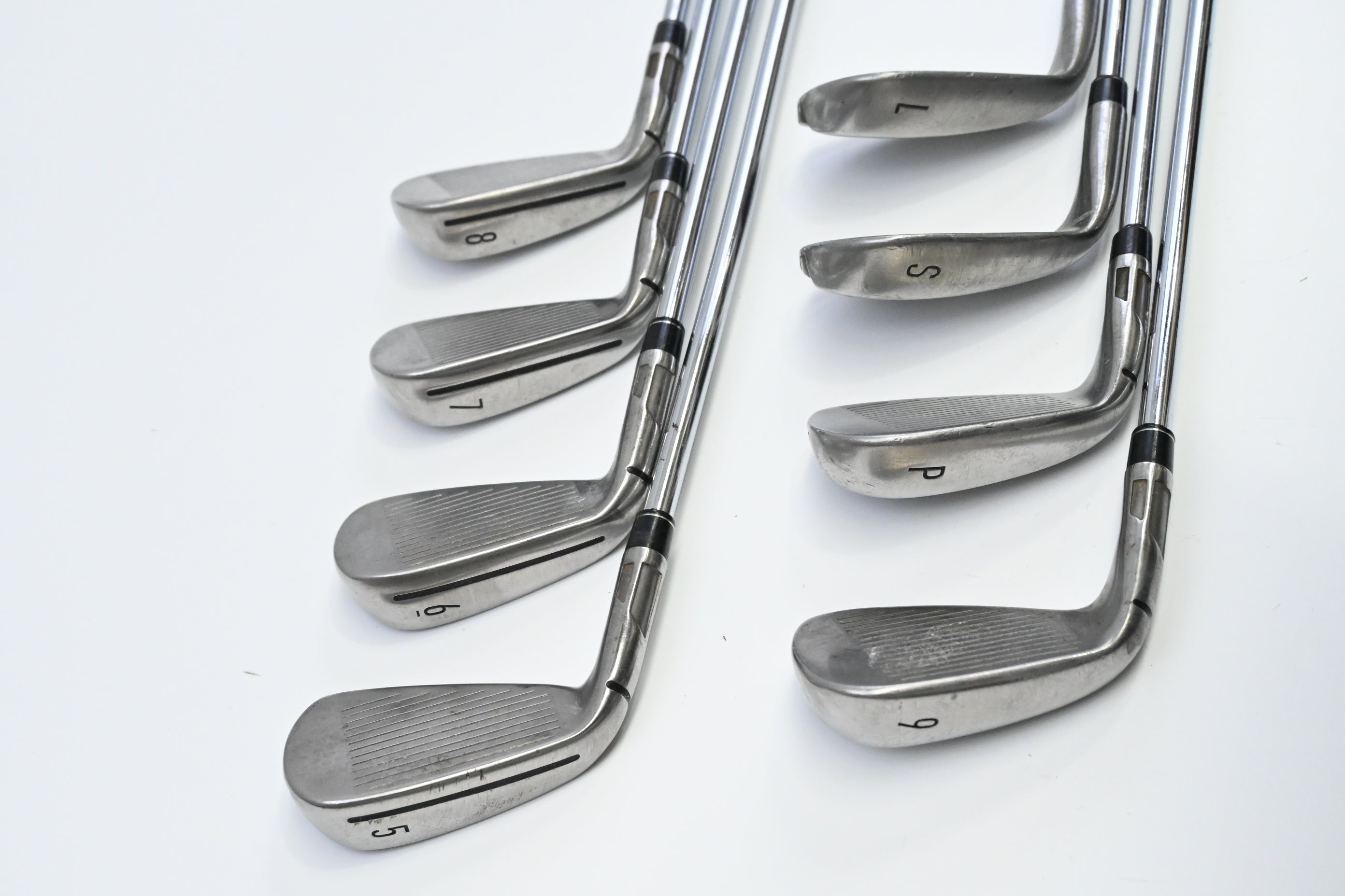 Taylormade Stealth Irons / 5-PW+SW+LW / Stiff Flex KBS Max MT 85 Shafts