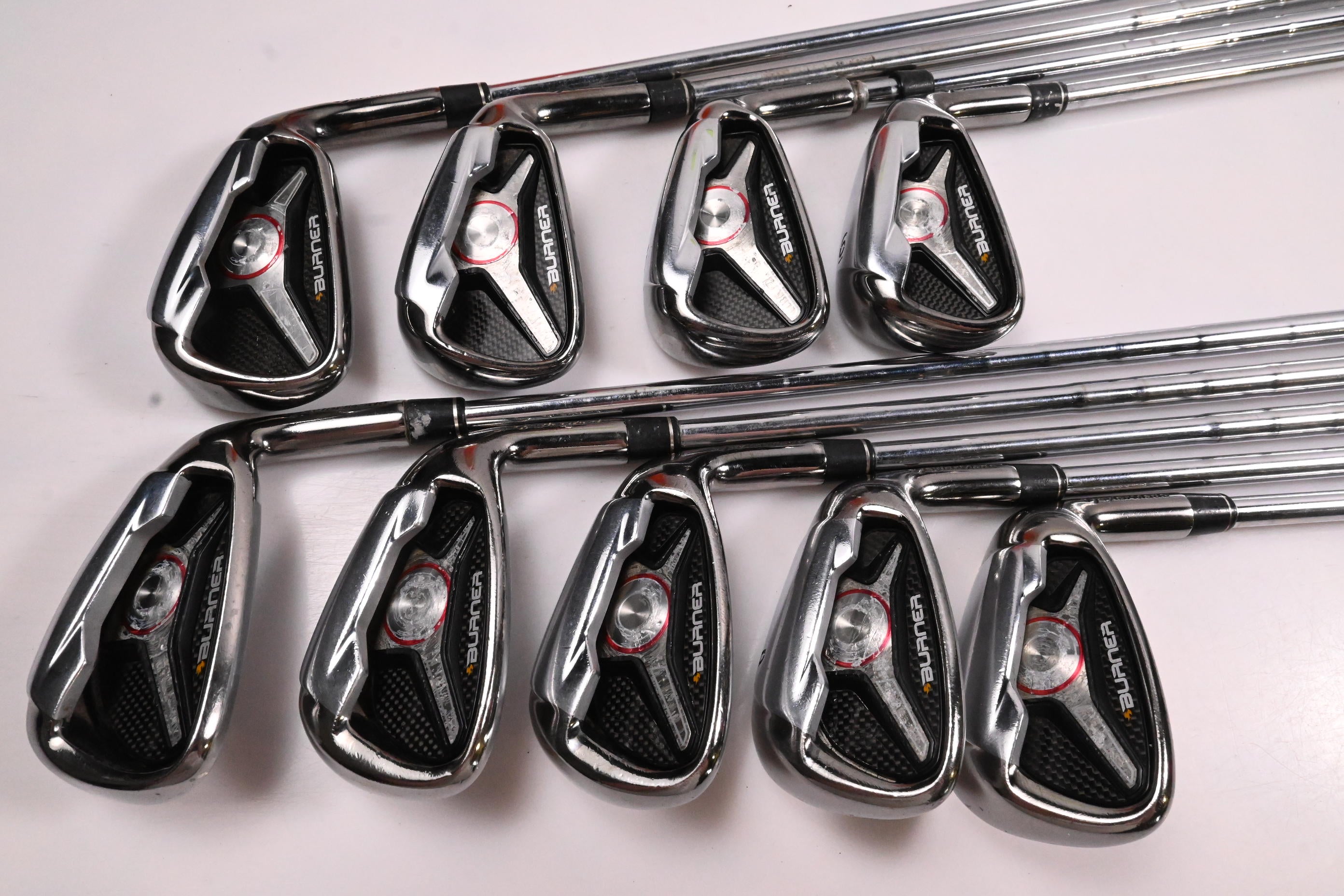 Taylormade Burner Irons / 3-PW+GW / Stiff Flex KBS 90 Shafts