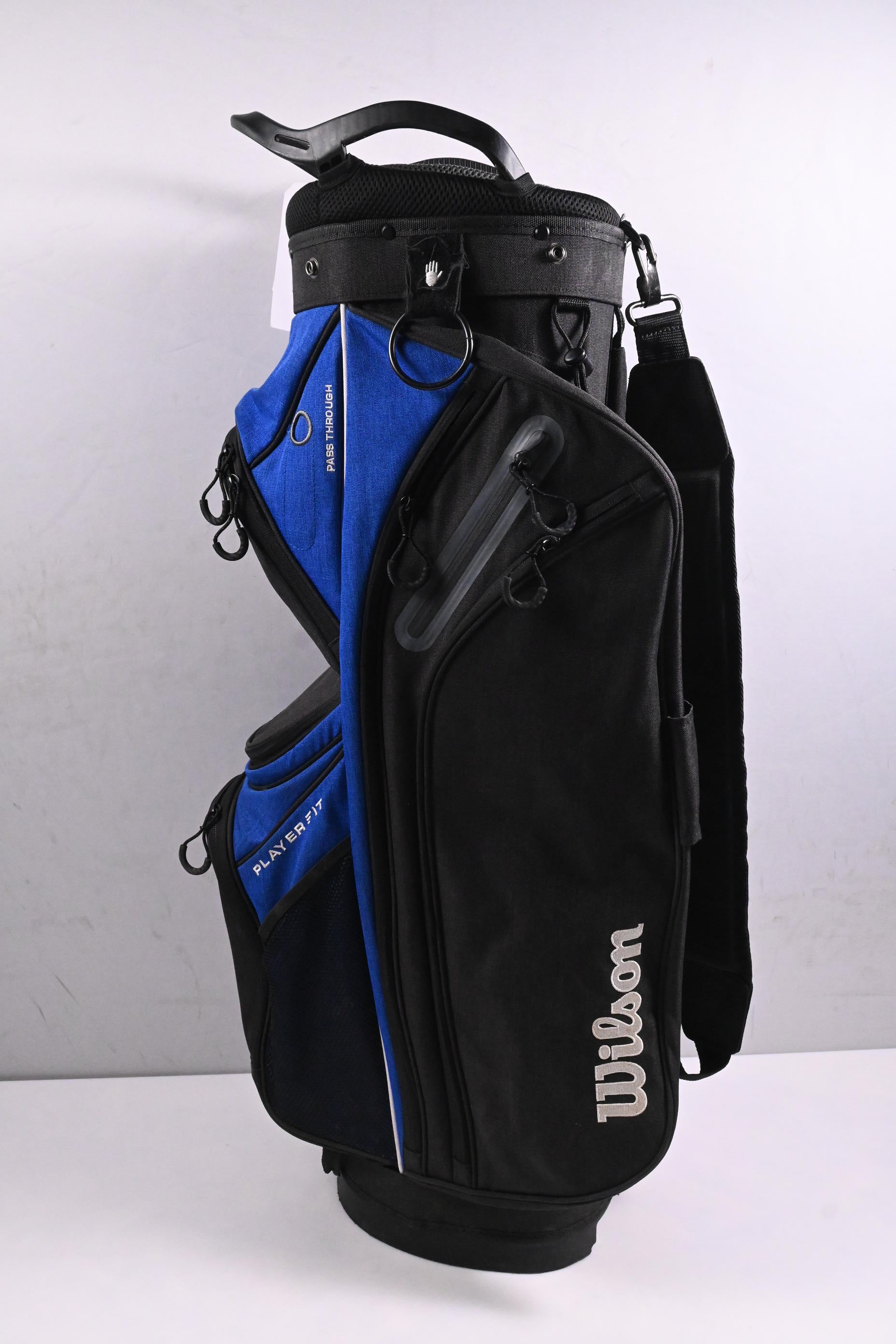 Wilson Players Fit Cart Bag / 14-Way Divider / Black, Blue