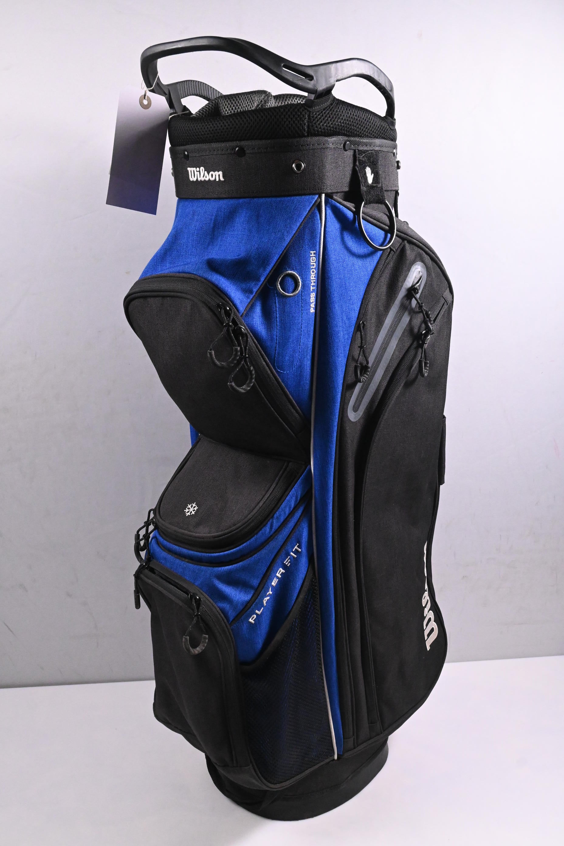 Wilson Players Fit Cart Bag / 14-Way Divider / Black, Blue