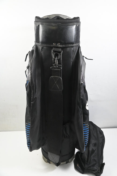 Motocaddy Club Series Cart Bag / 14-Way Divider / Black, Grey & Blue