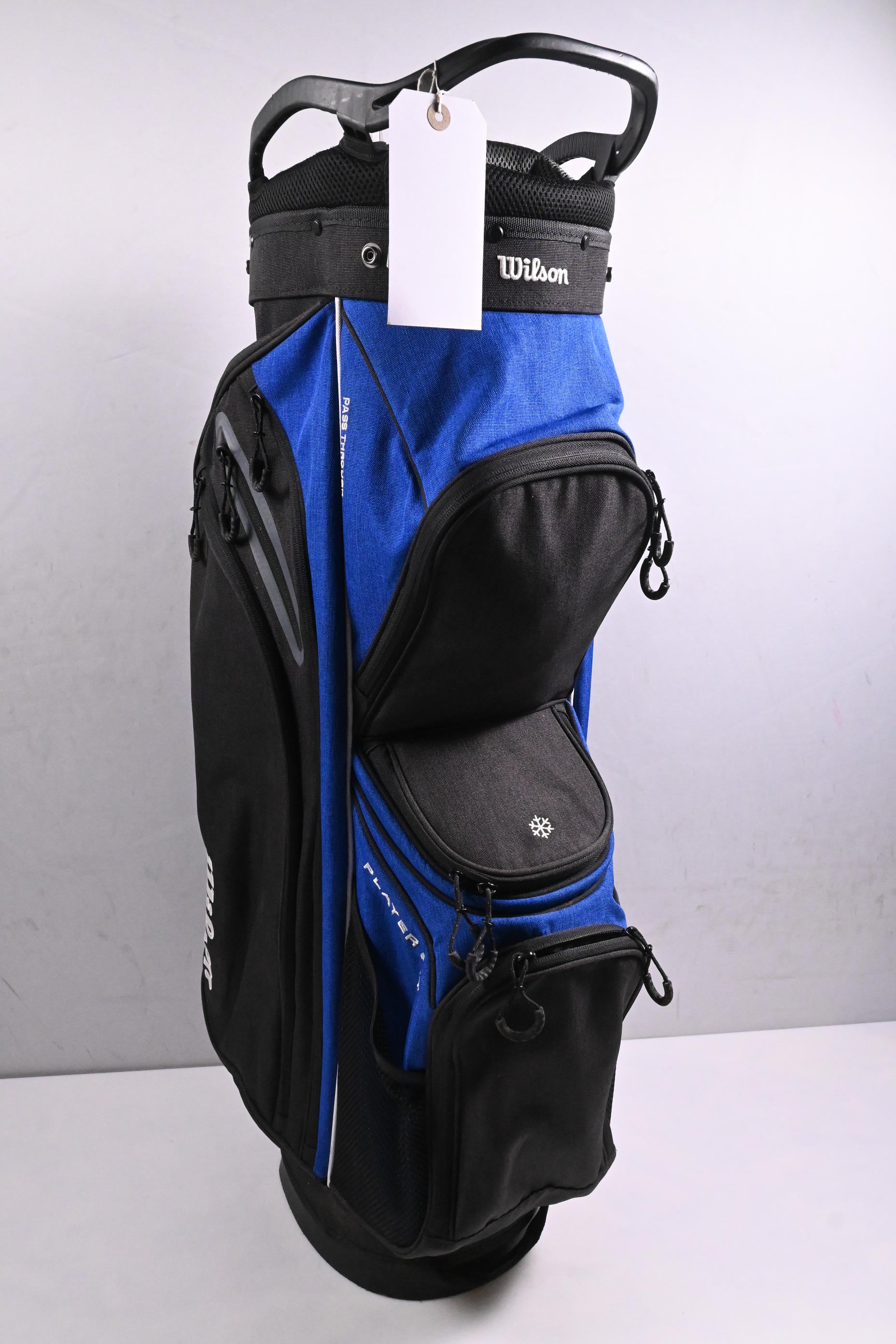 Wilson Players Fit Cart Bag / 14-Way Divider / Black, Blue