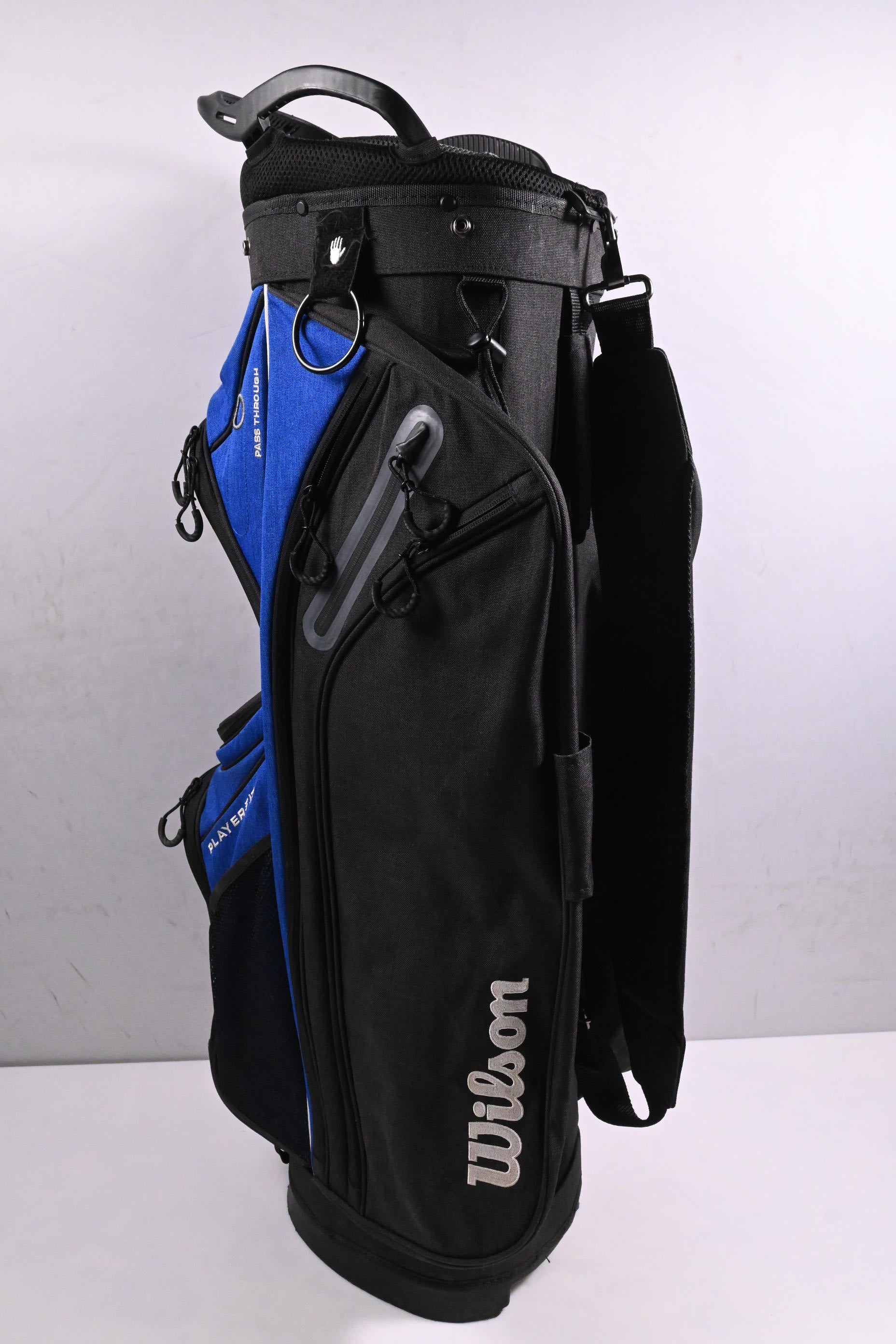 Wilson Players Fit Cart Bag / 14-Way Divider / Black, Blue
