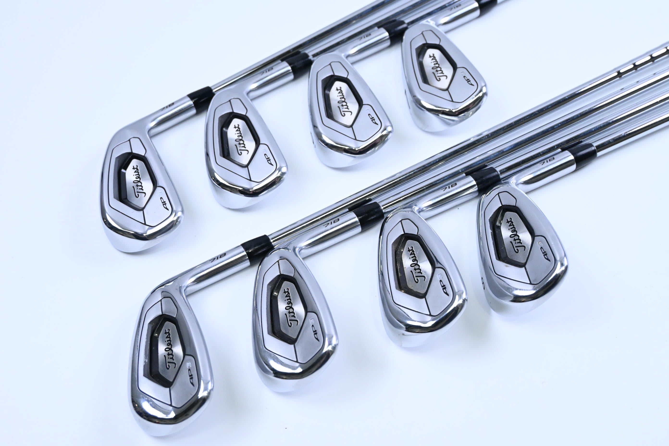 Titleist 718 AP3 Irons / 4-PW+48° / Regular Flex AMT Black R300 Shafts