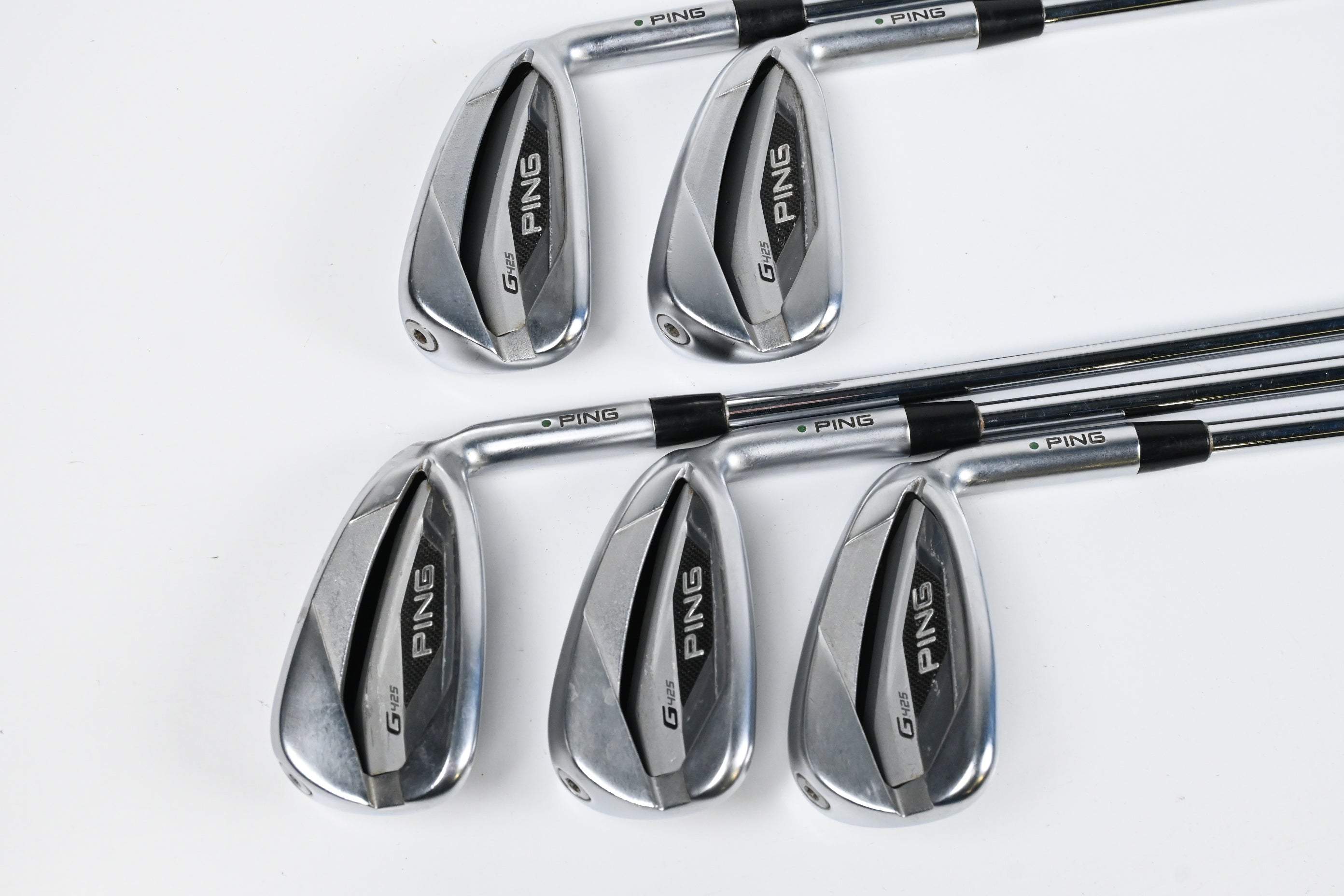 Ping G425 Irons / 6-PW / Green Dot / Regular Flex Elevate 95 Shafts