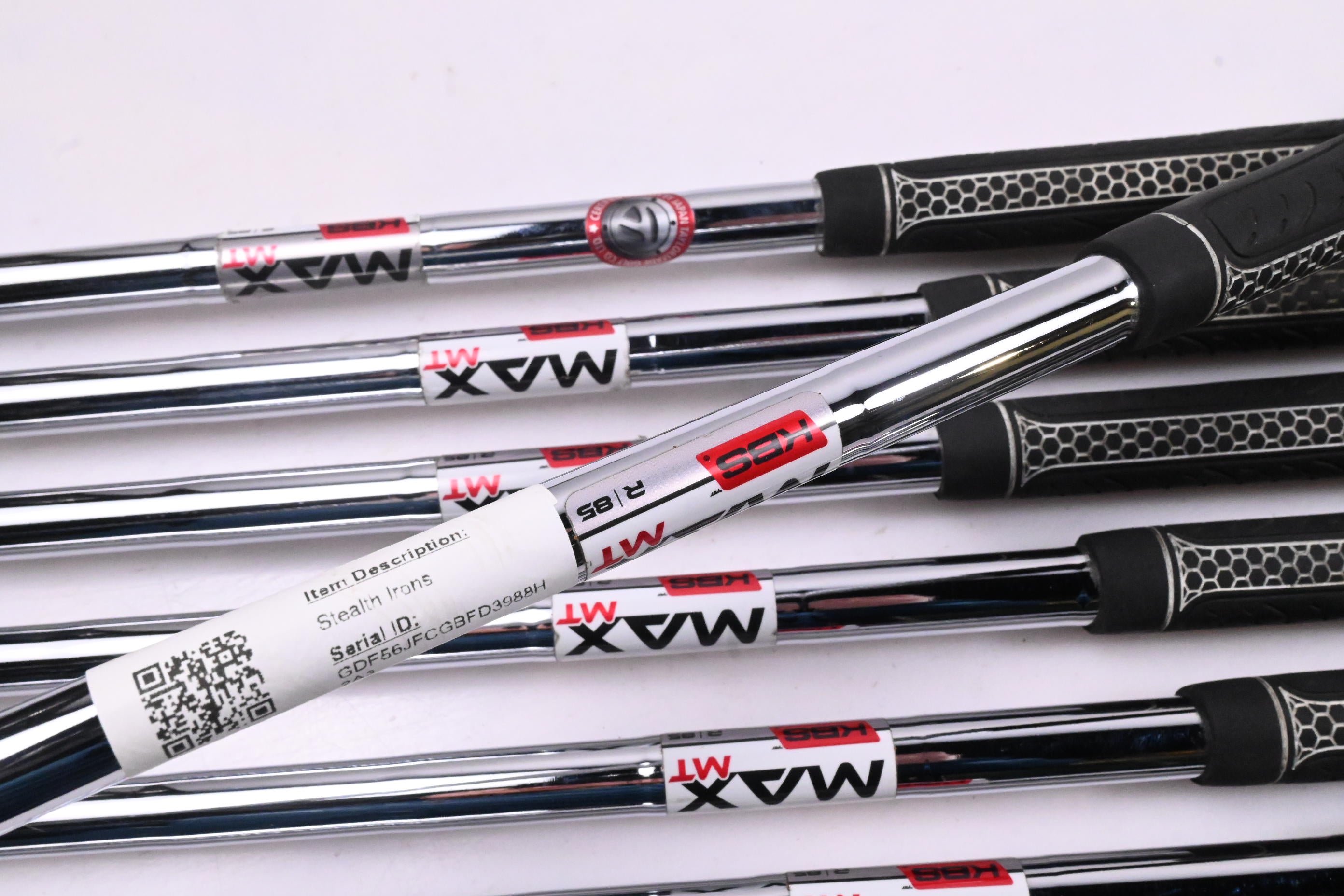 Taylormade Stealth Irons / 4-PW+GW / Regular Flex KBS MAX MT 85 Shafts