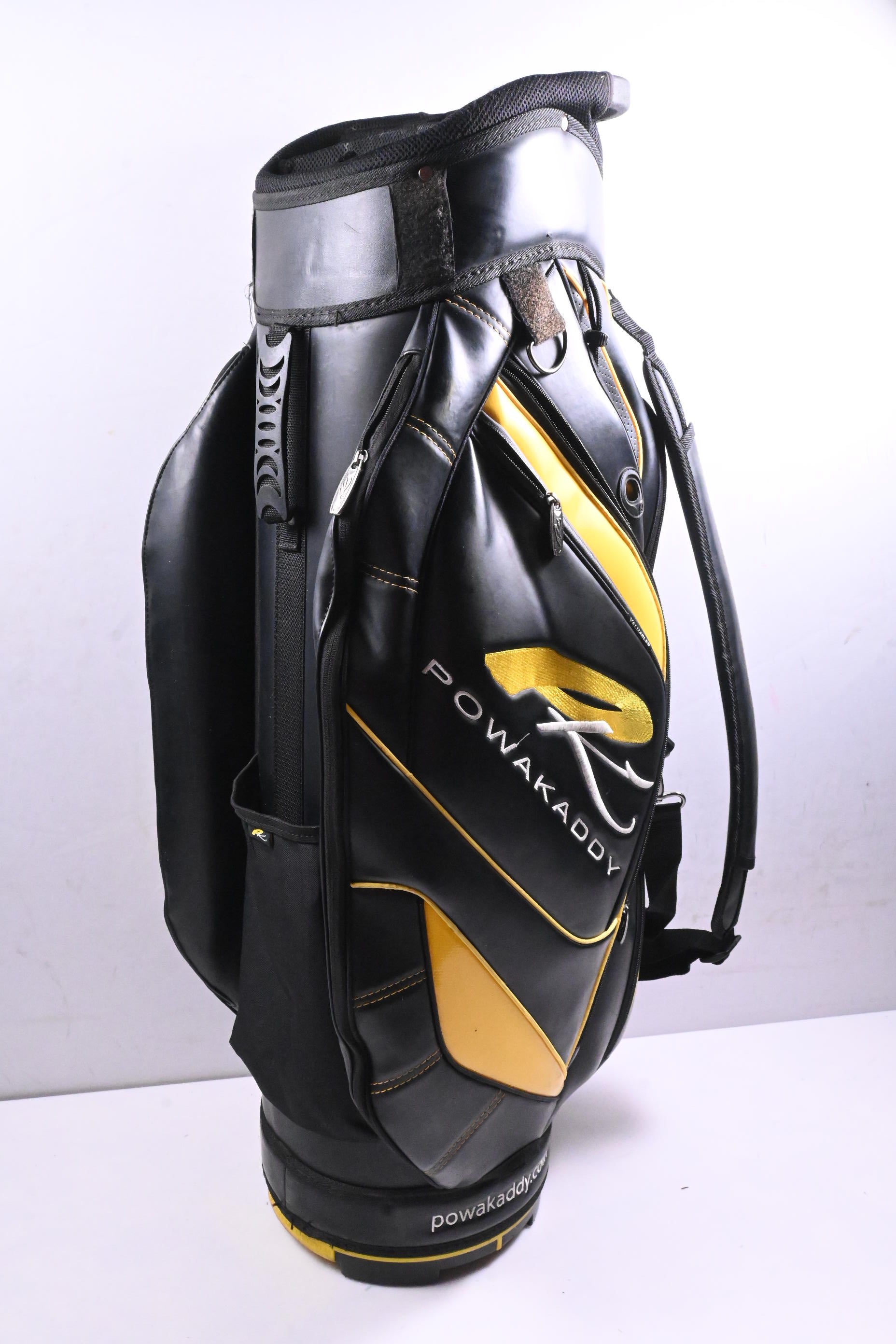Powakaddy Cart Bag / 14-Way Divider / Black, Yellow