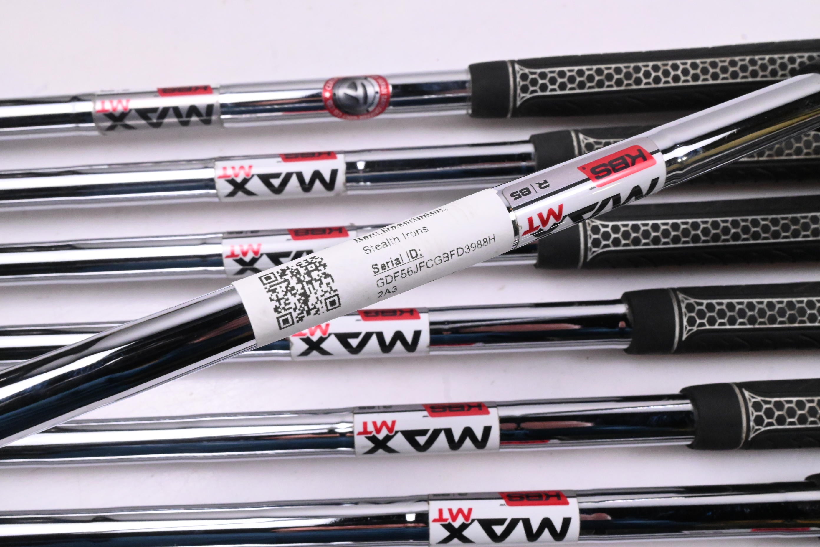 Taylormade Stealth Irons / 4-PW+GW / Regular Flex KBS MAX MT 85 Shafts