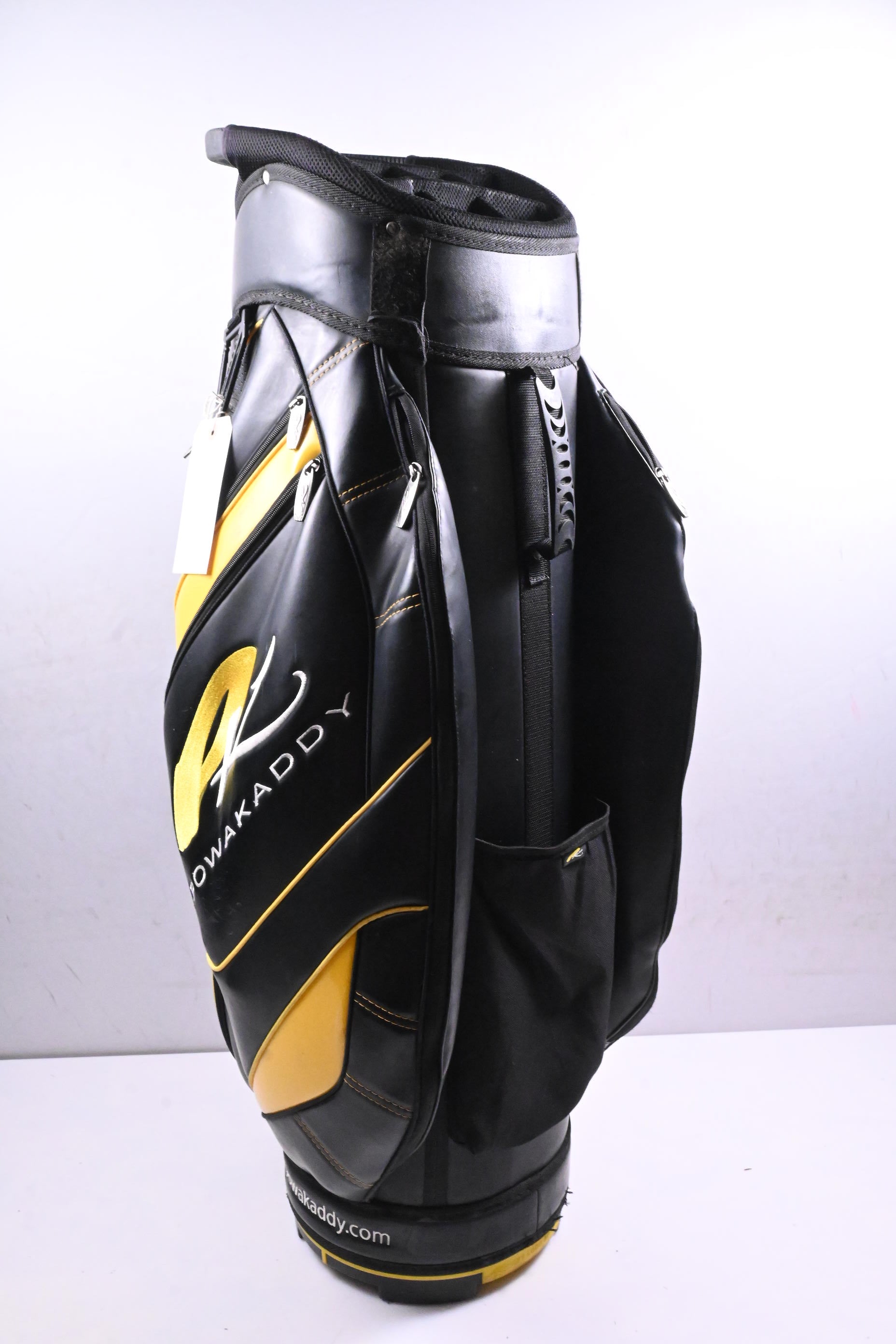 Powakaddy Cart Bag / 14-Way Divider / Black, Yellow