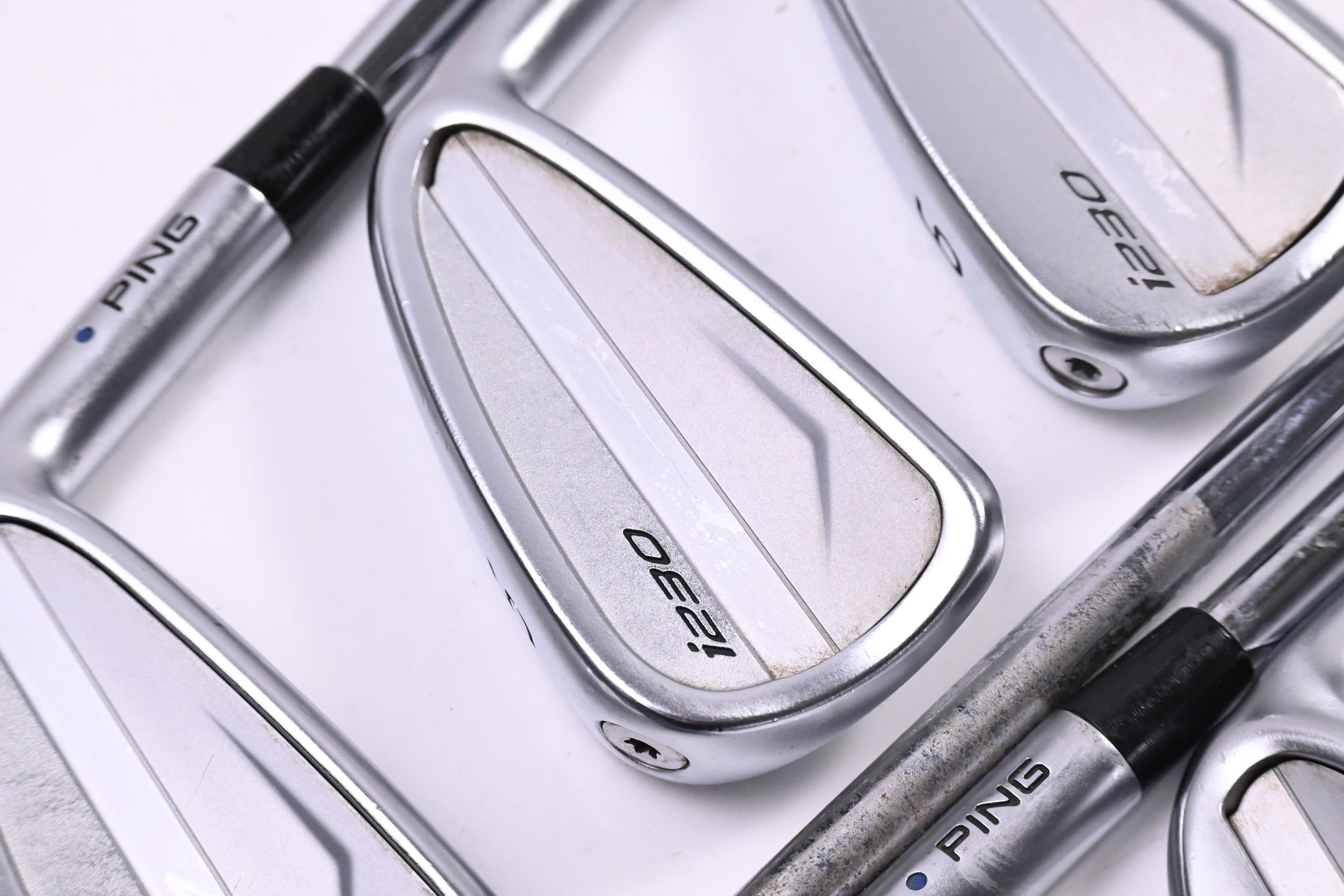 Ping i230 Irons / 4-PW / Blue Dot / X-Flex KBS Tour 130 Steel Shafts