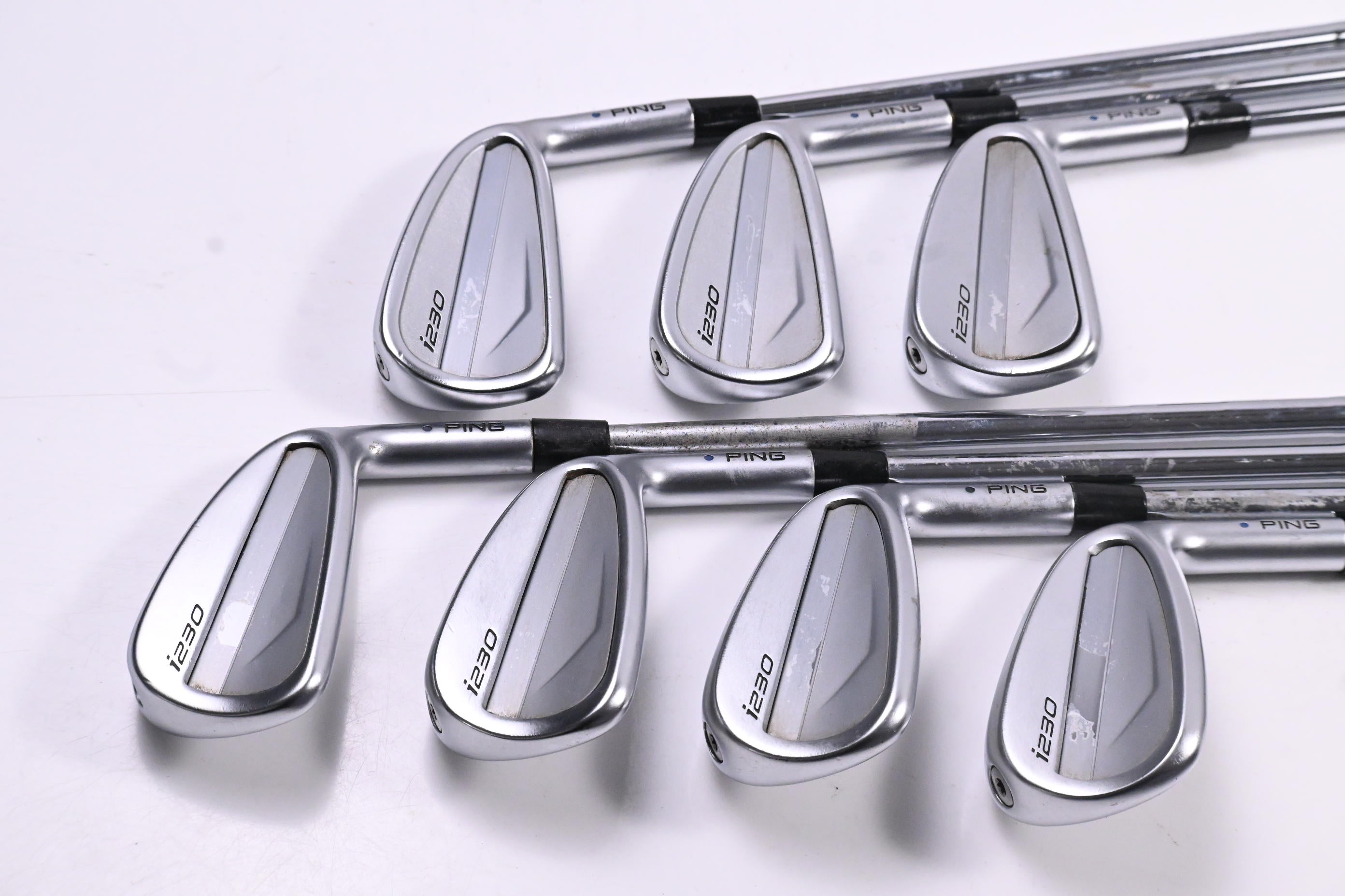 Ping i230 Irons / 4-PW / Blue Dot / X-Flex KBS Tour 130 Steel Shafts