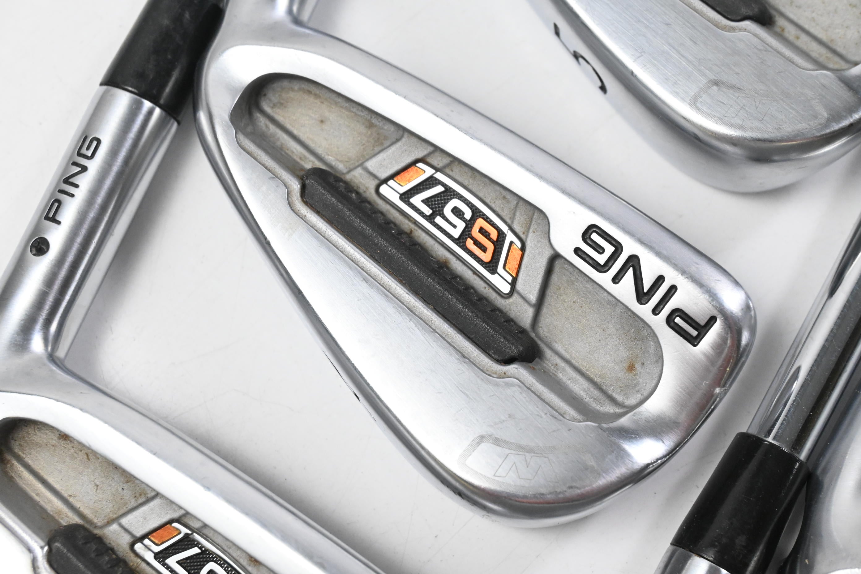 Ping S57 Irons / 3-PW / Black Dot / Stiff Flex Steel Shafts