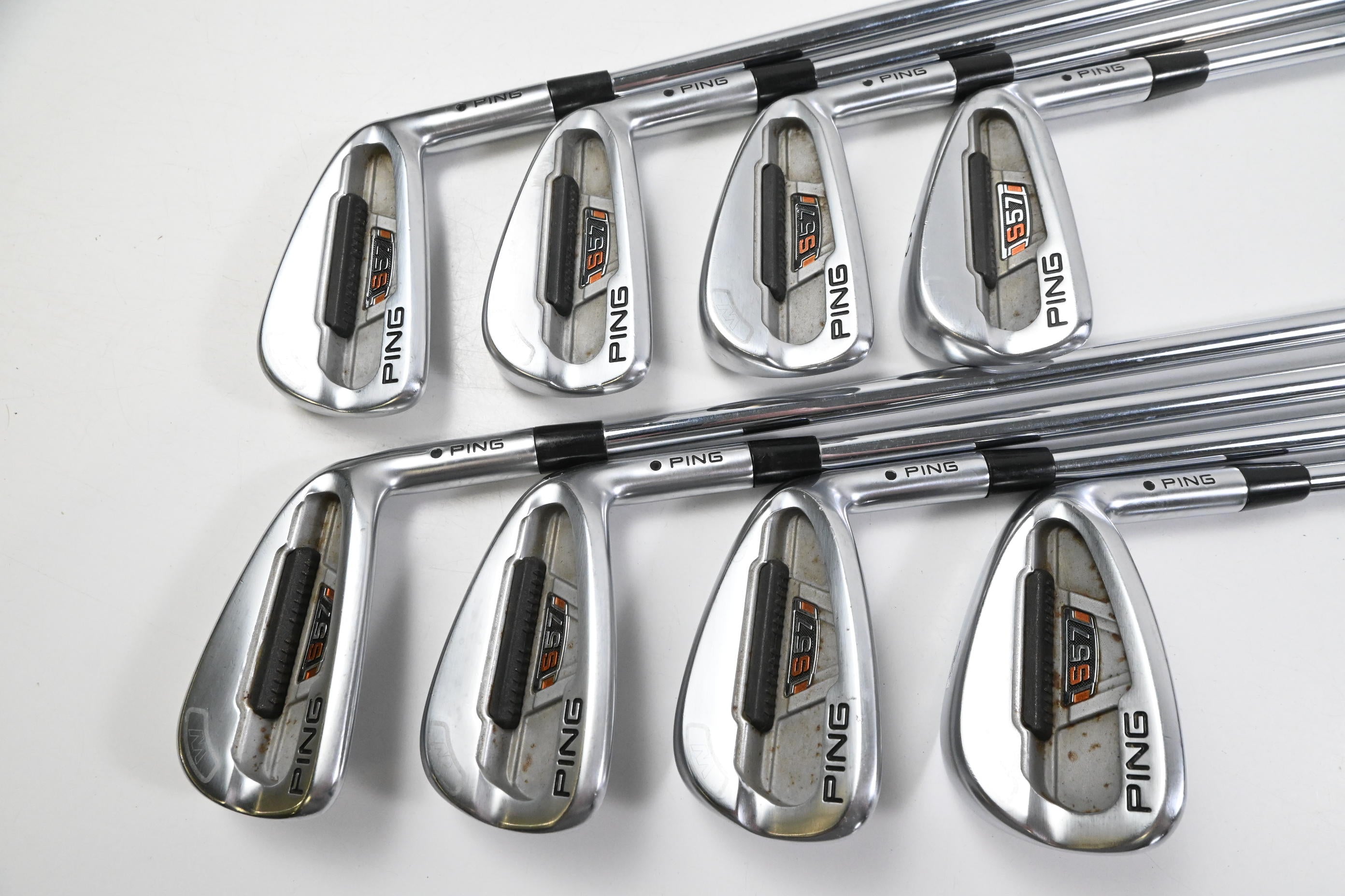 Ping S57 Irons / 3-PW / Black Dot / Stiff Flex Steel Shafts