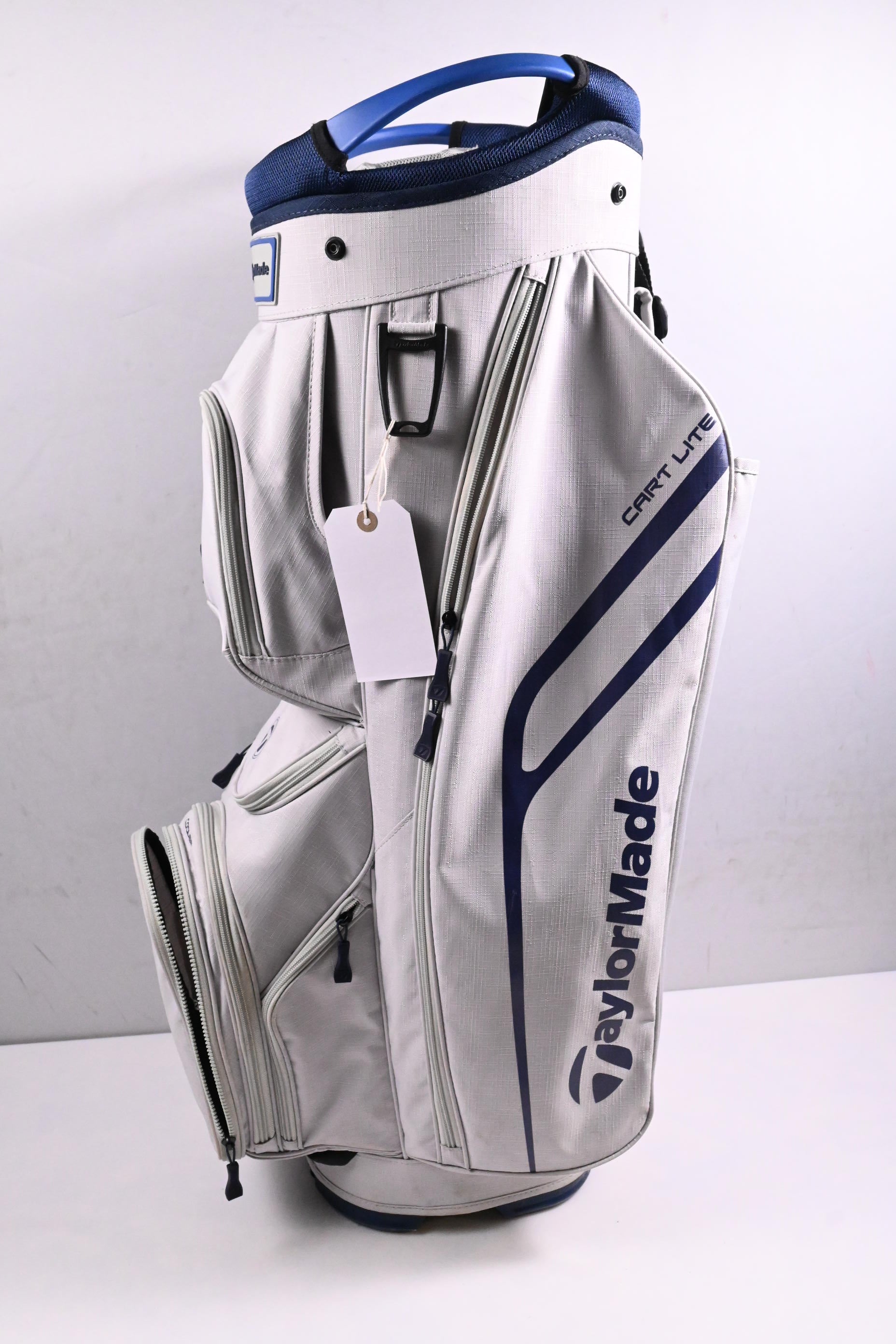Taylormade Cart Lite Cart Bag / 14-Way Divider / White, Bleu