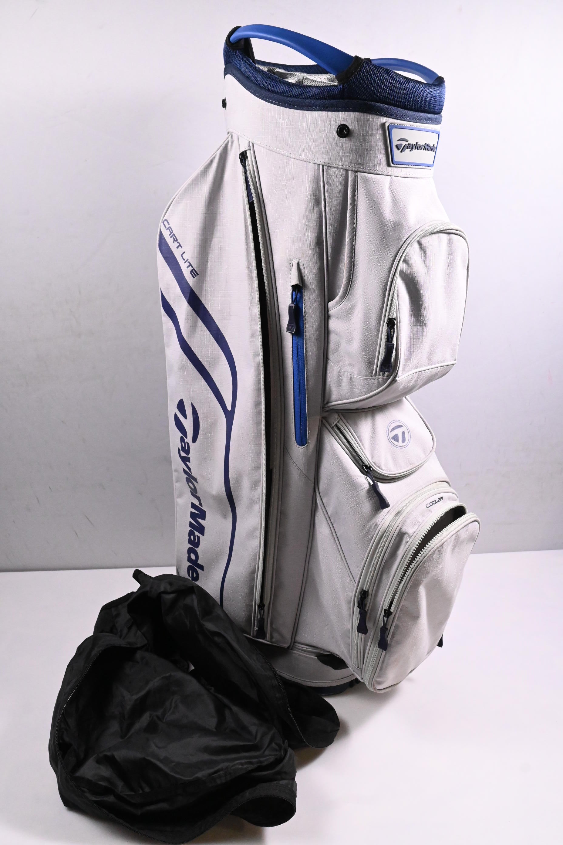 Taylormade Cart Lite Cart Bag / 14-Way Divider / White, Bleu
