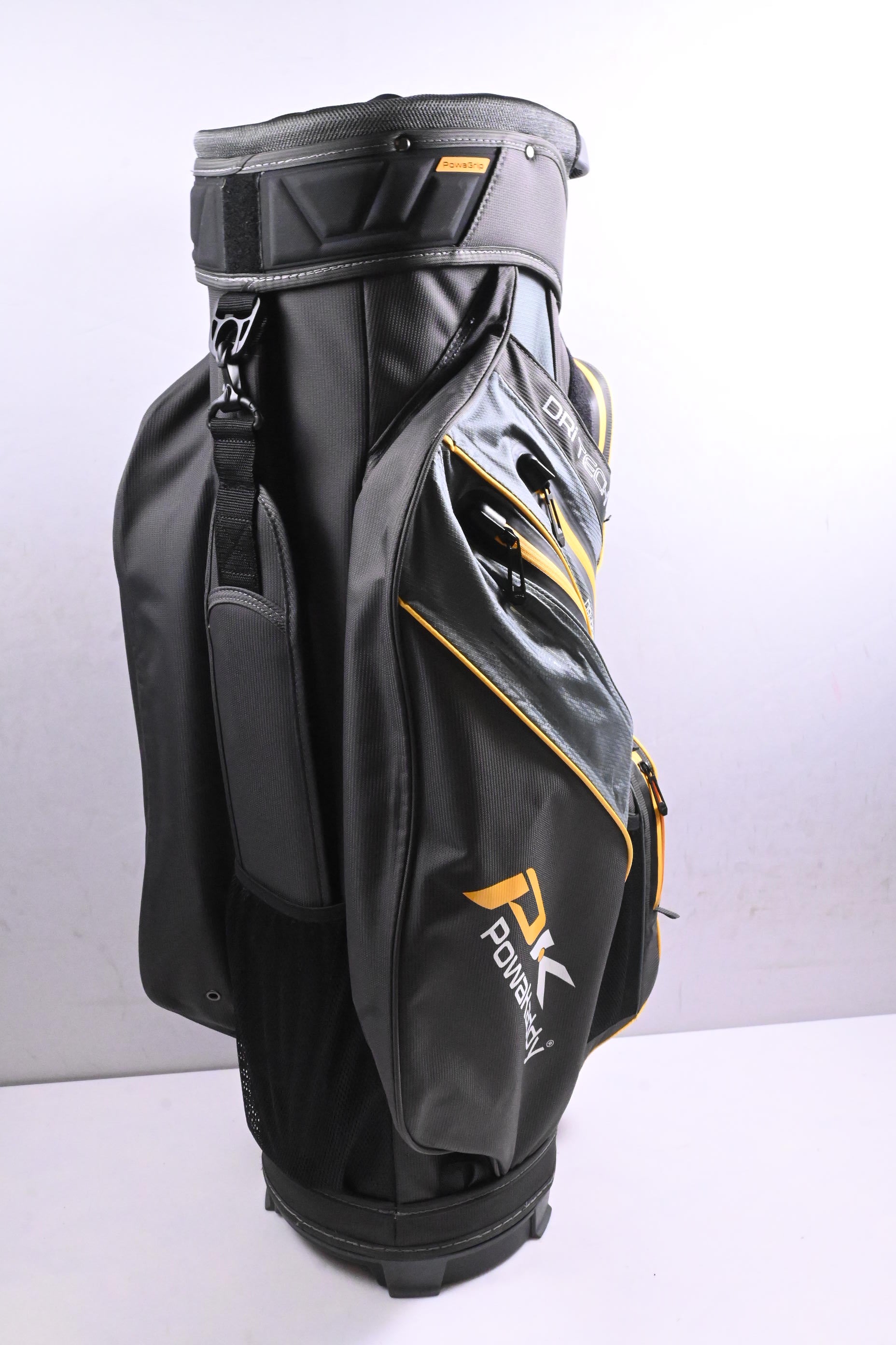 Powakaddy Dri Tech Cart Bag / 14-Way Divider / Black, Yellow