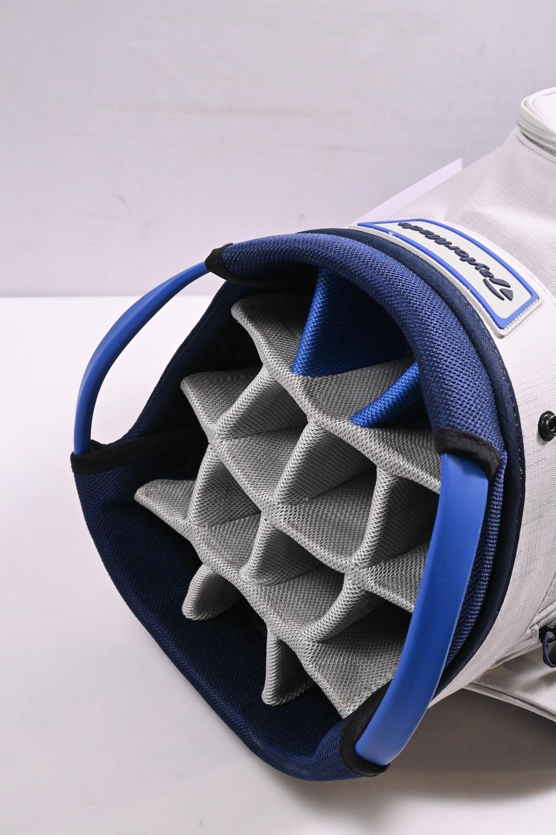 Taylormade Cart Lite Cart Bag / 14-Way Divider / White, Bleu