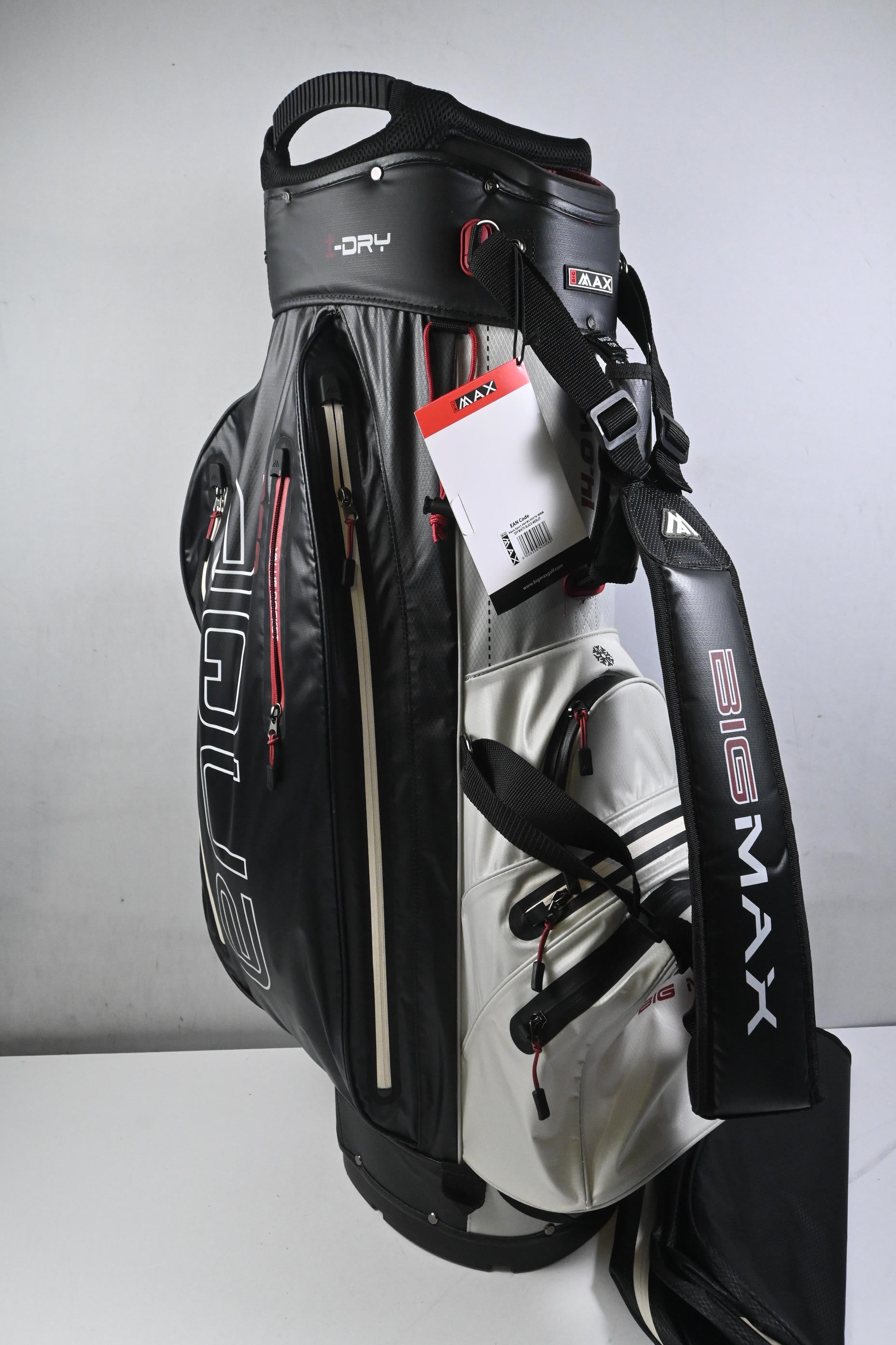 Big Max 360 Aqua Cart Bag / 15-Way Divider / Black & White