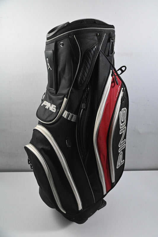Ping Pioneer Cart Bag / 15-Way Divider / Black, Red